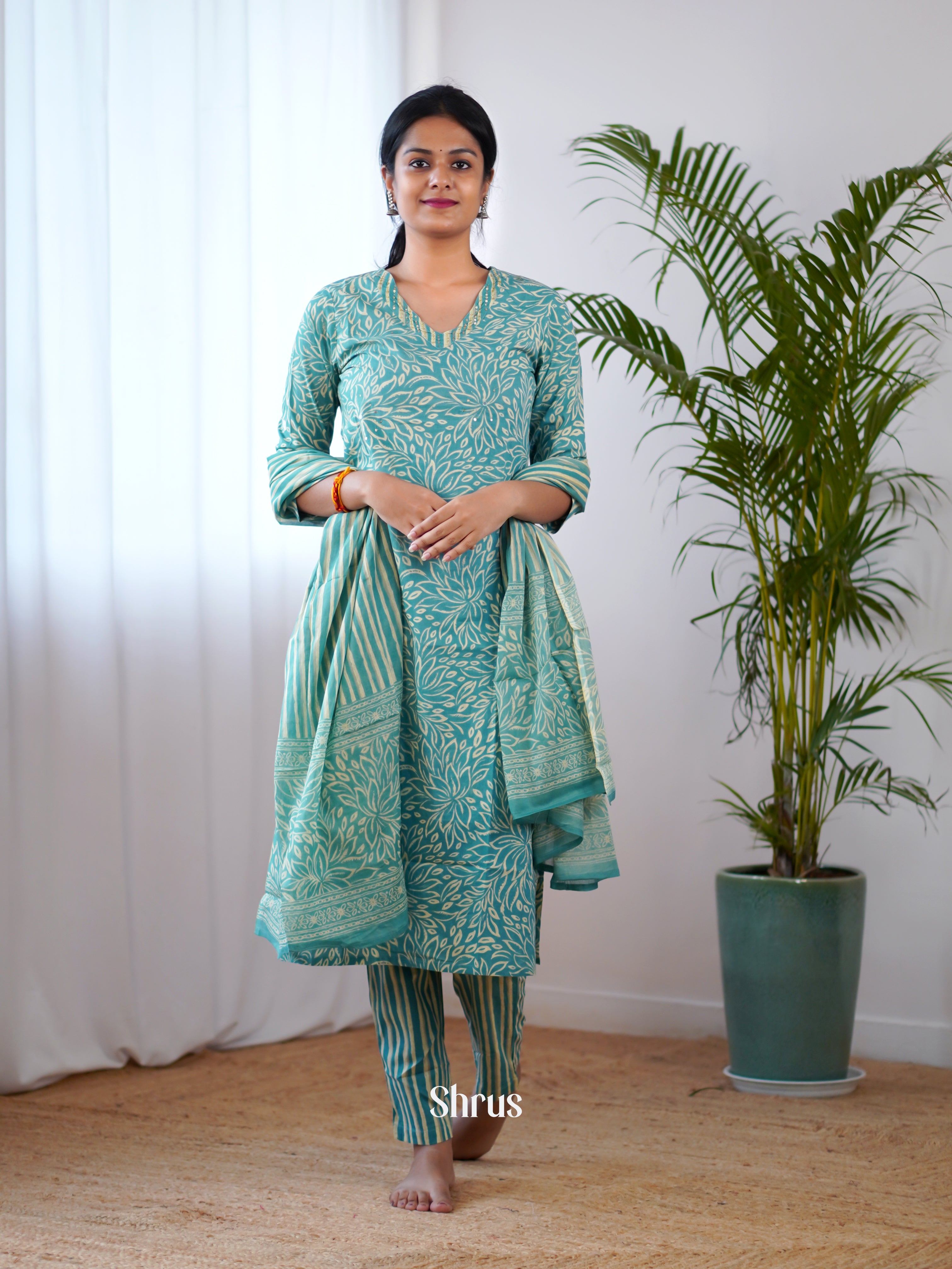 Blue - 3pc Readymade Suits