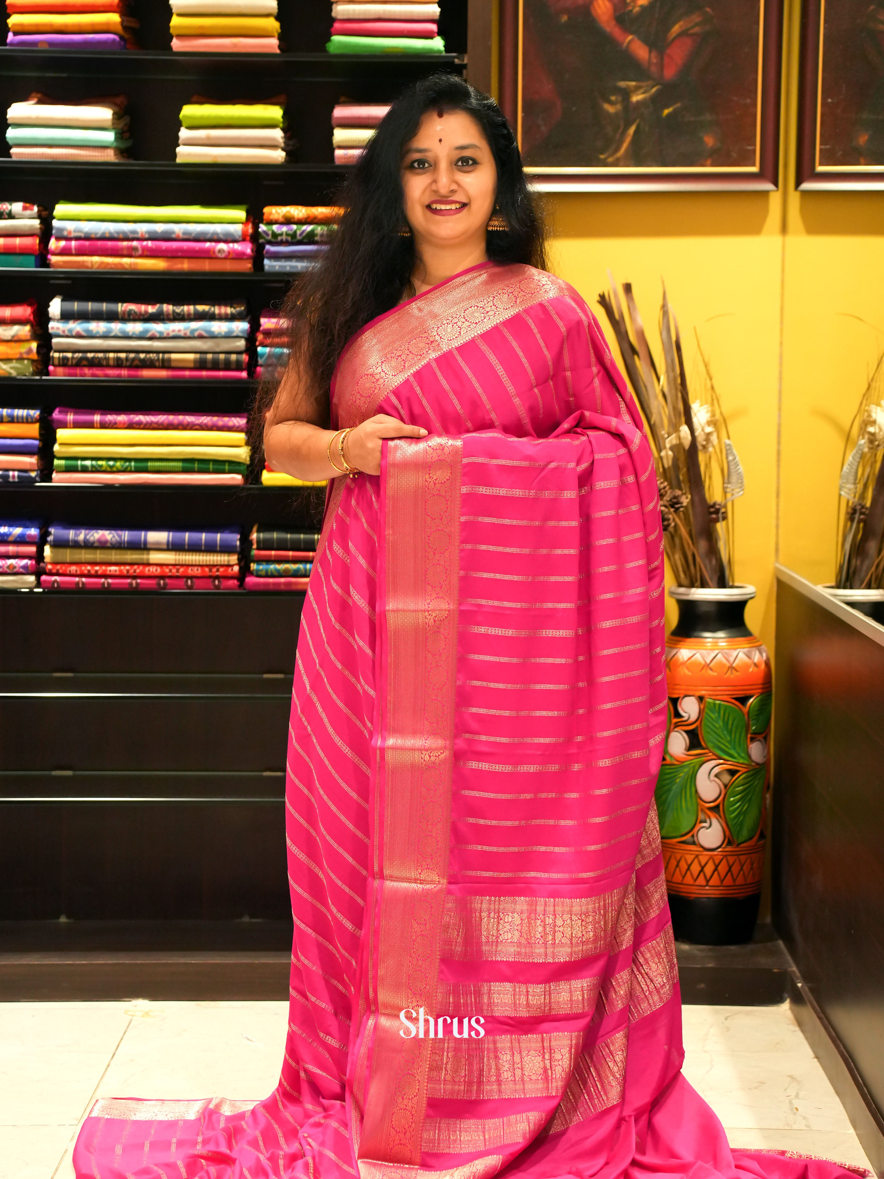 CIS11133 - Mysoresilk-halfpure Saree