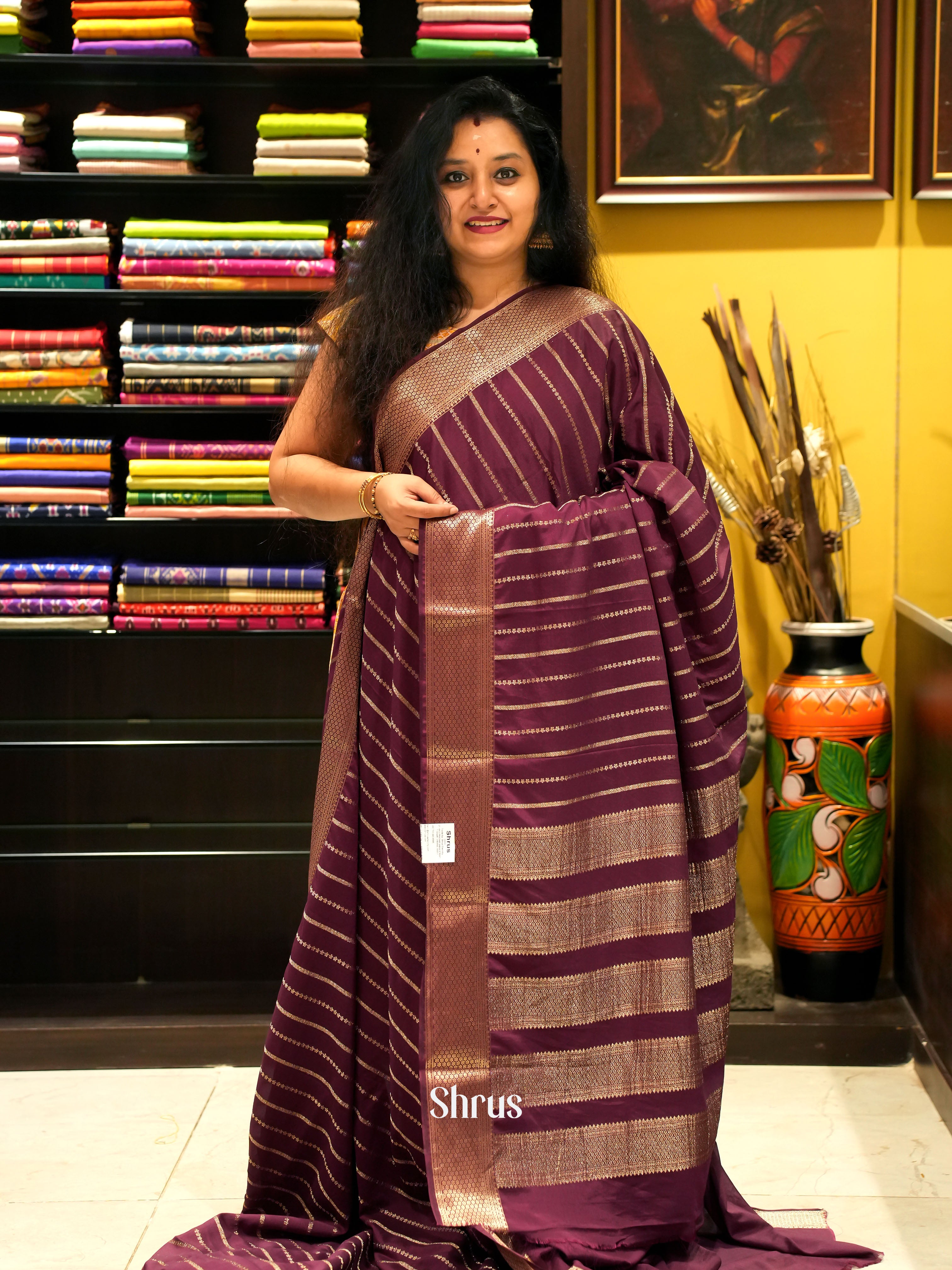 CIS11168 - Mysoresilk-halfpure Saree