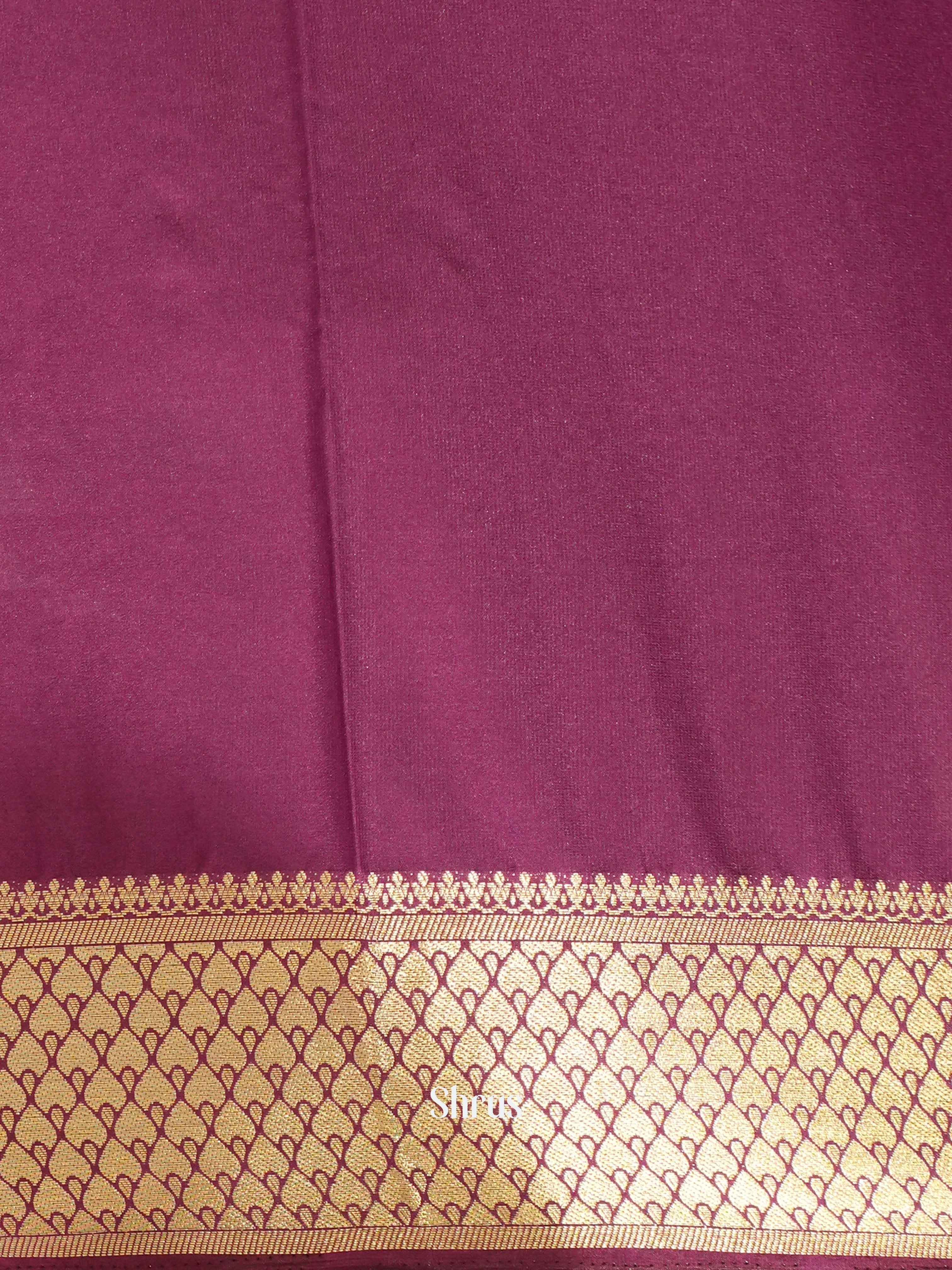 Blue  &  Purple - Mysoresilk-halfpure