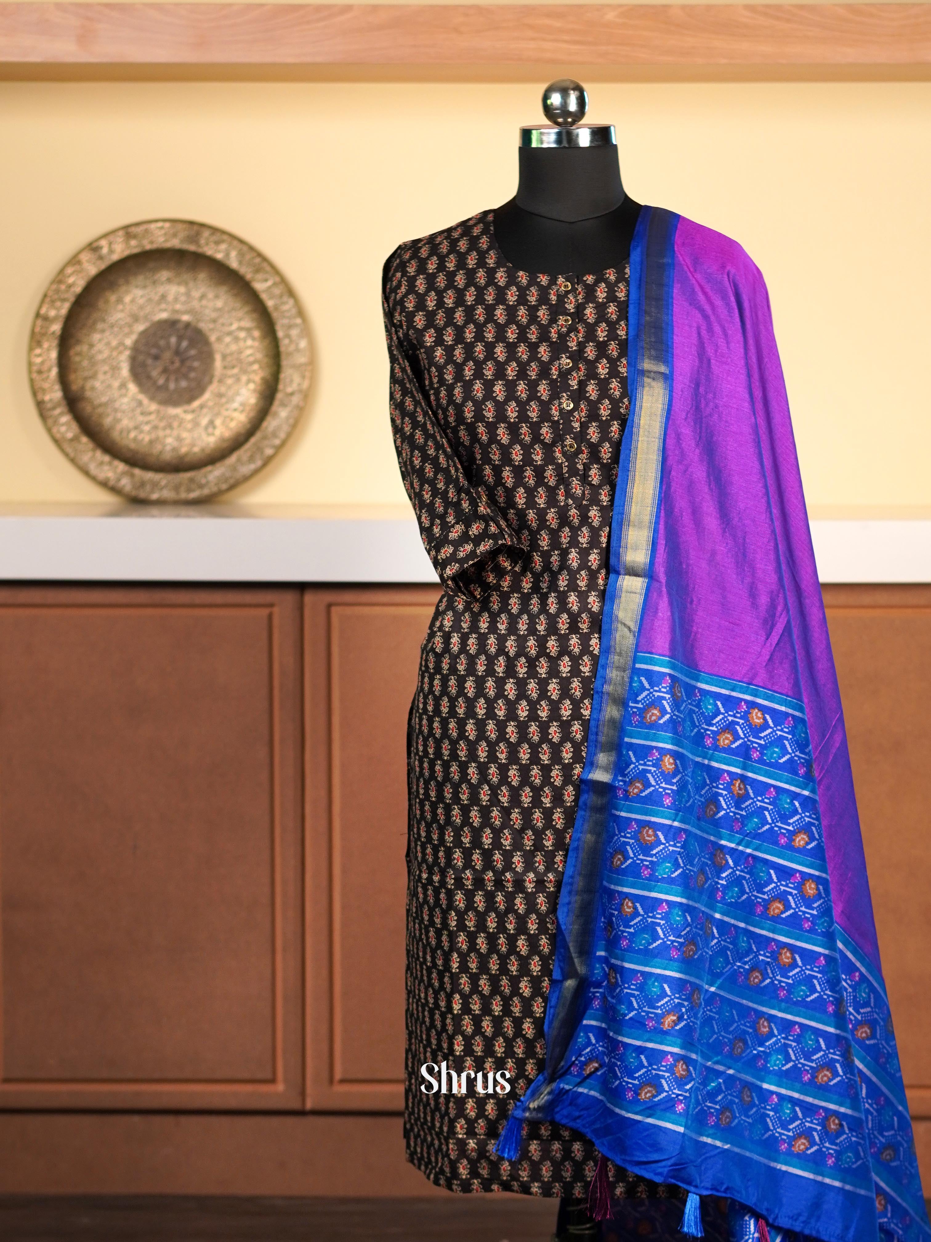 Purple & Blue - Dupatta