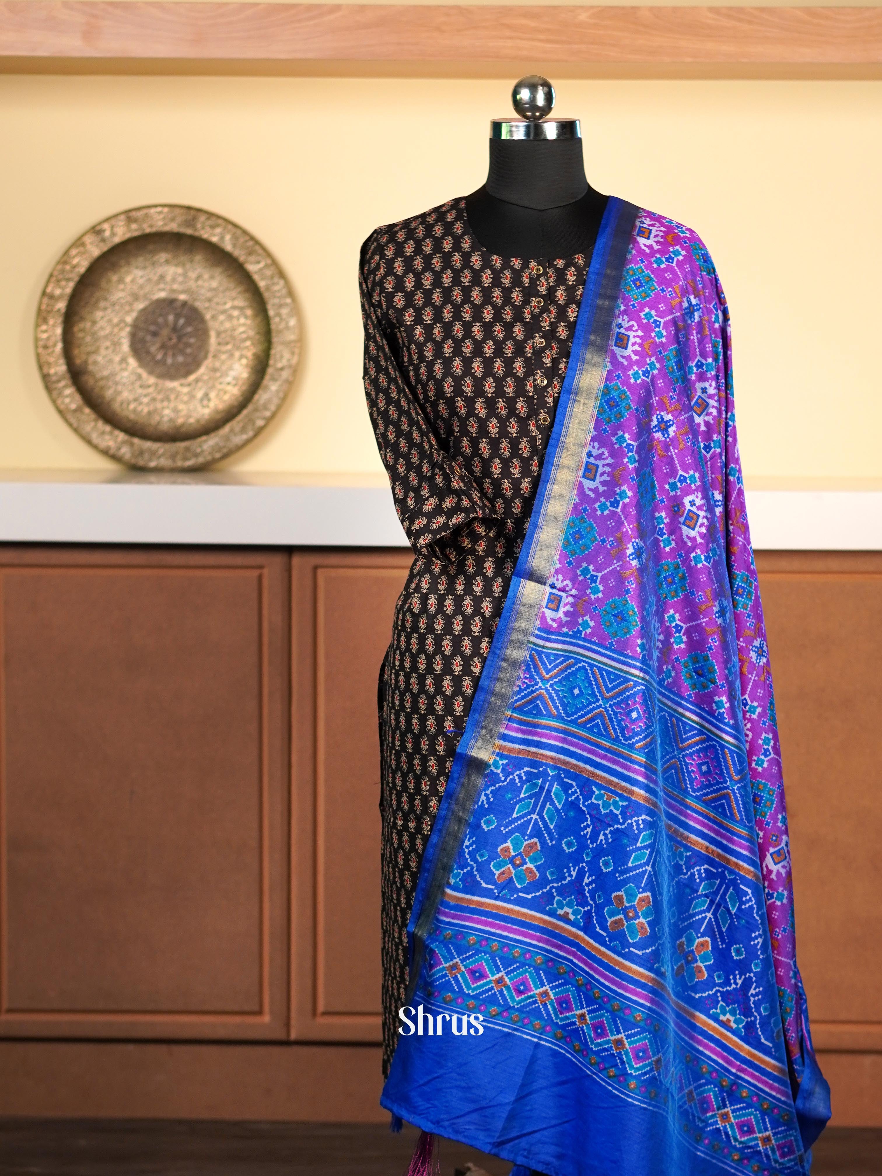 Purple & Blue - Dupatta