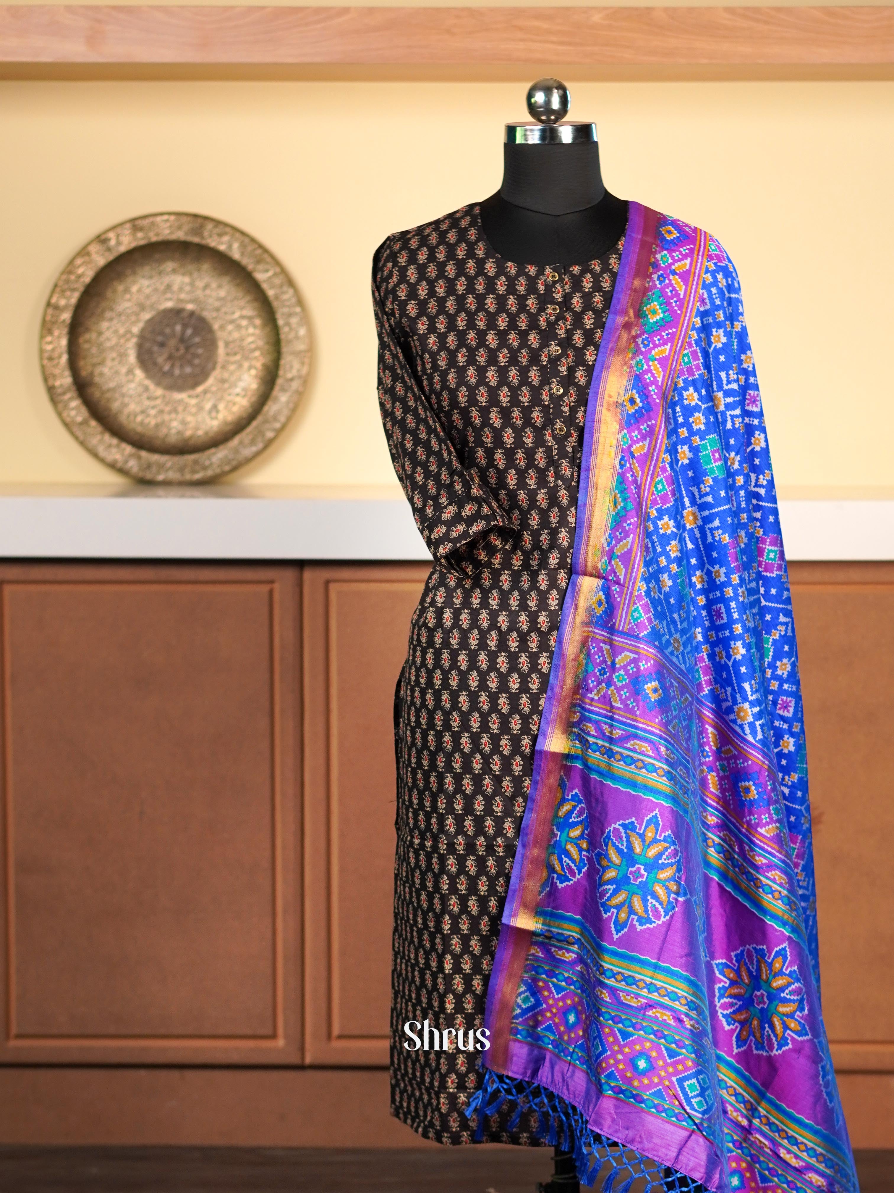 Blue & Purple - Dupatta