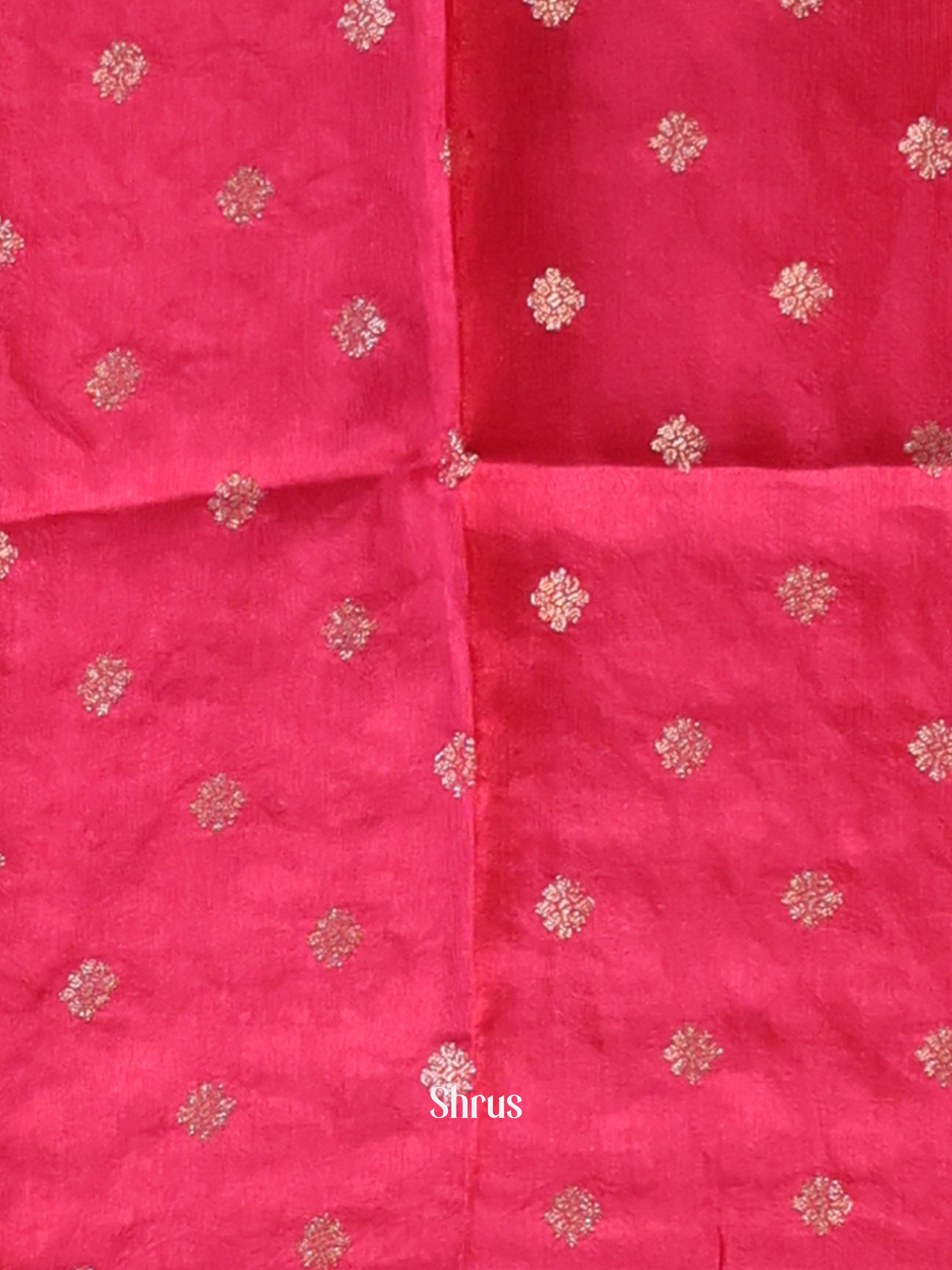 Purple & Pink - Semi Mysoresilk Saree