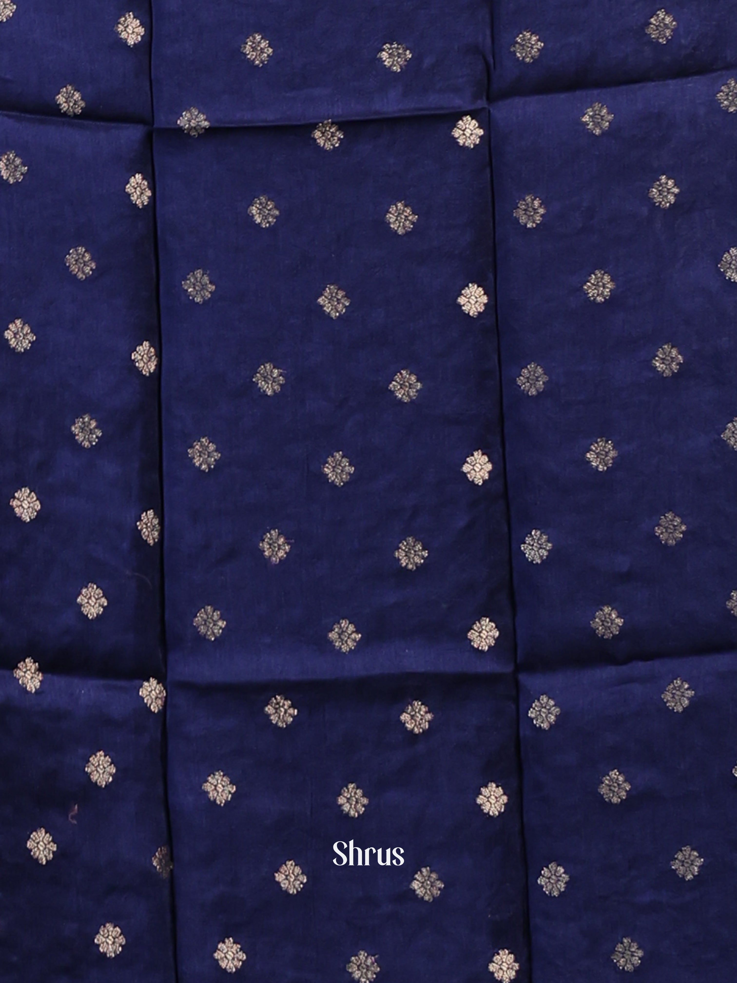 Blue- Semi Mysoresilk Saree