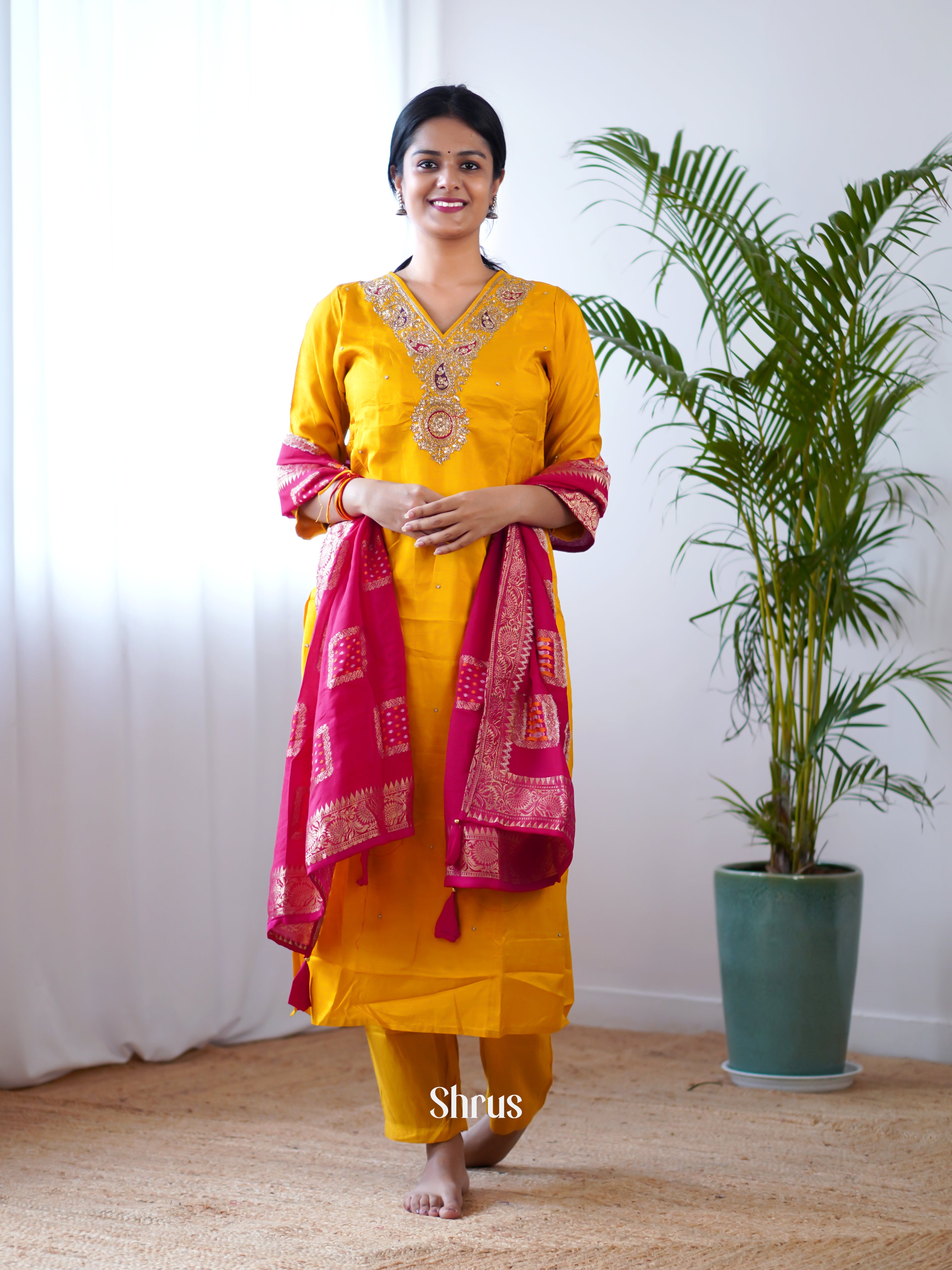 Mustard & Pink - Readymade Suits