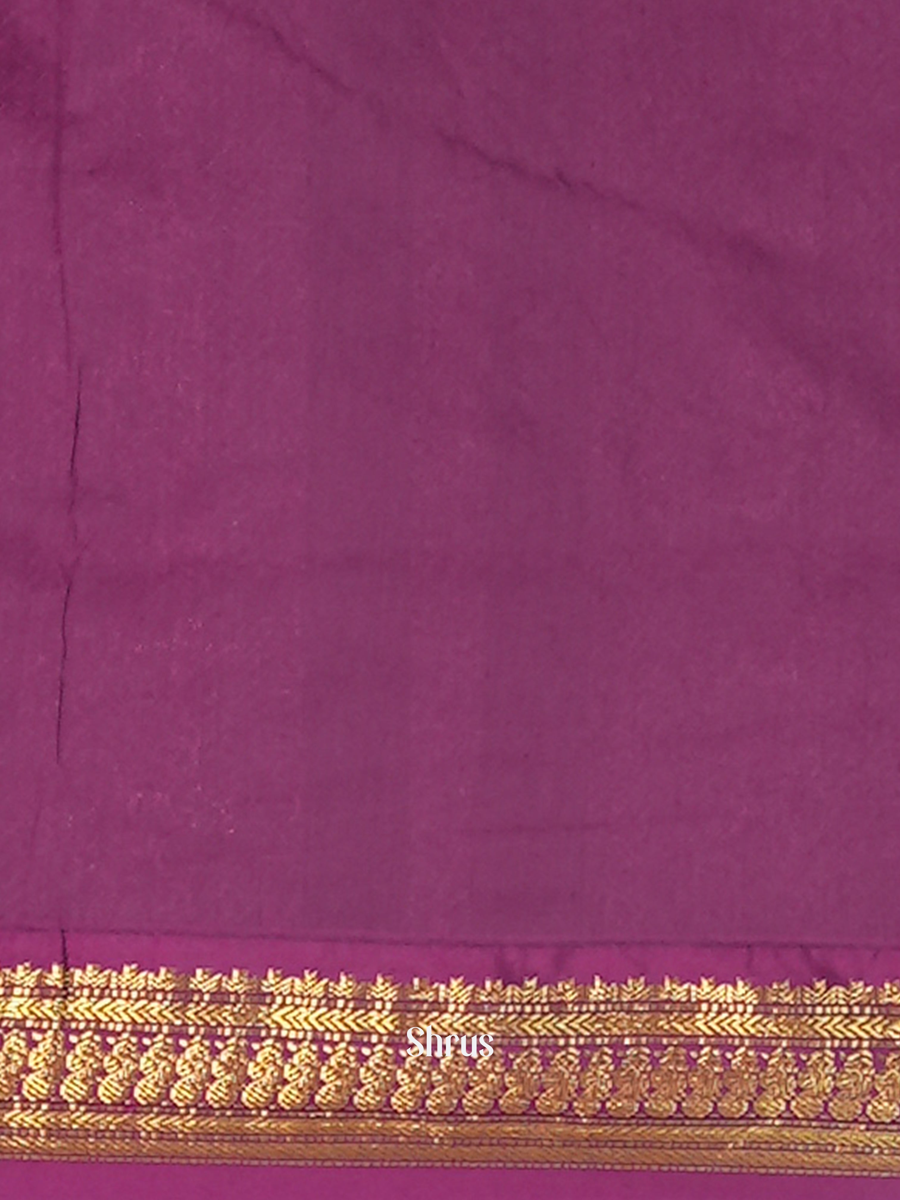 Dusty Pink & Purple - Kalyani Cotton Saree