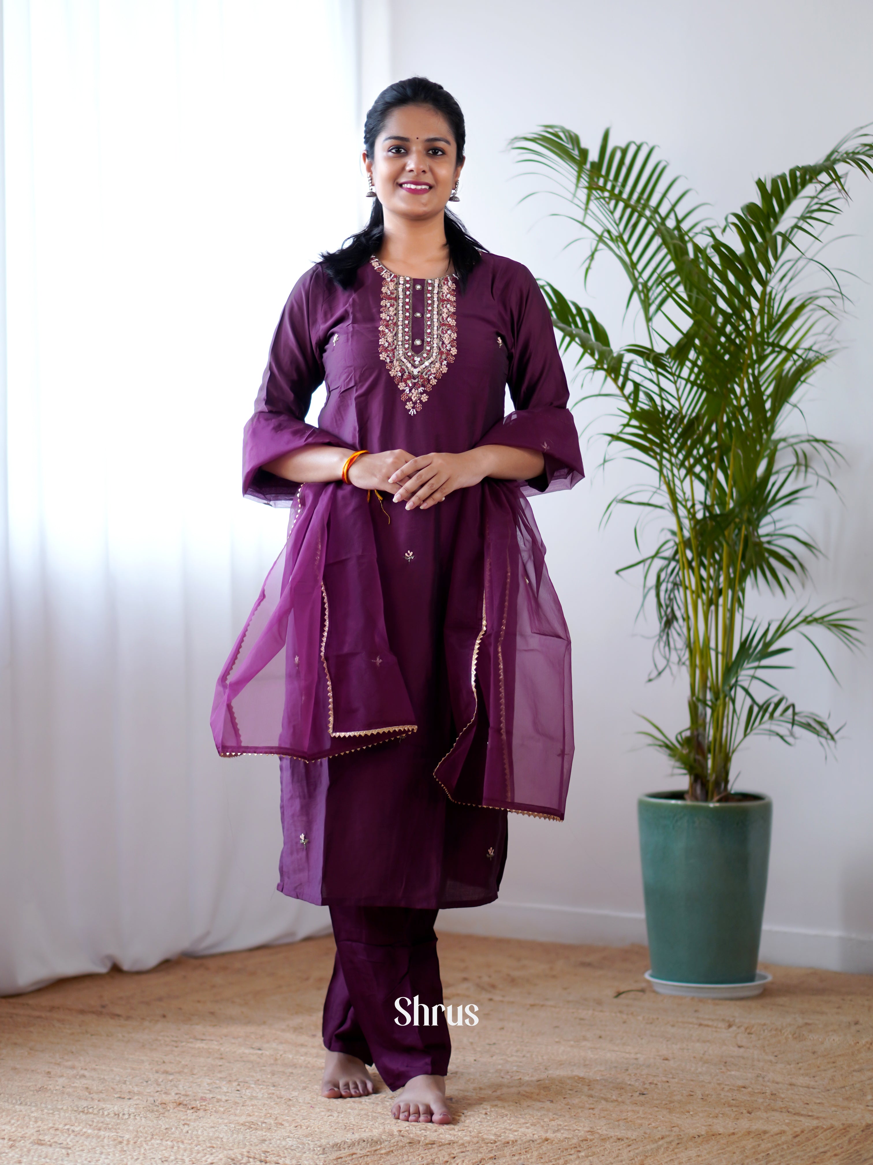 Violet - 3pc Readymade Suits