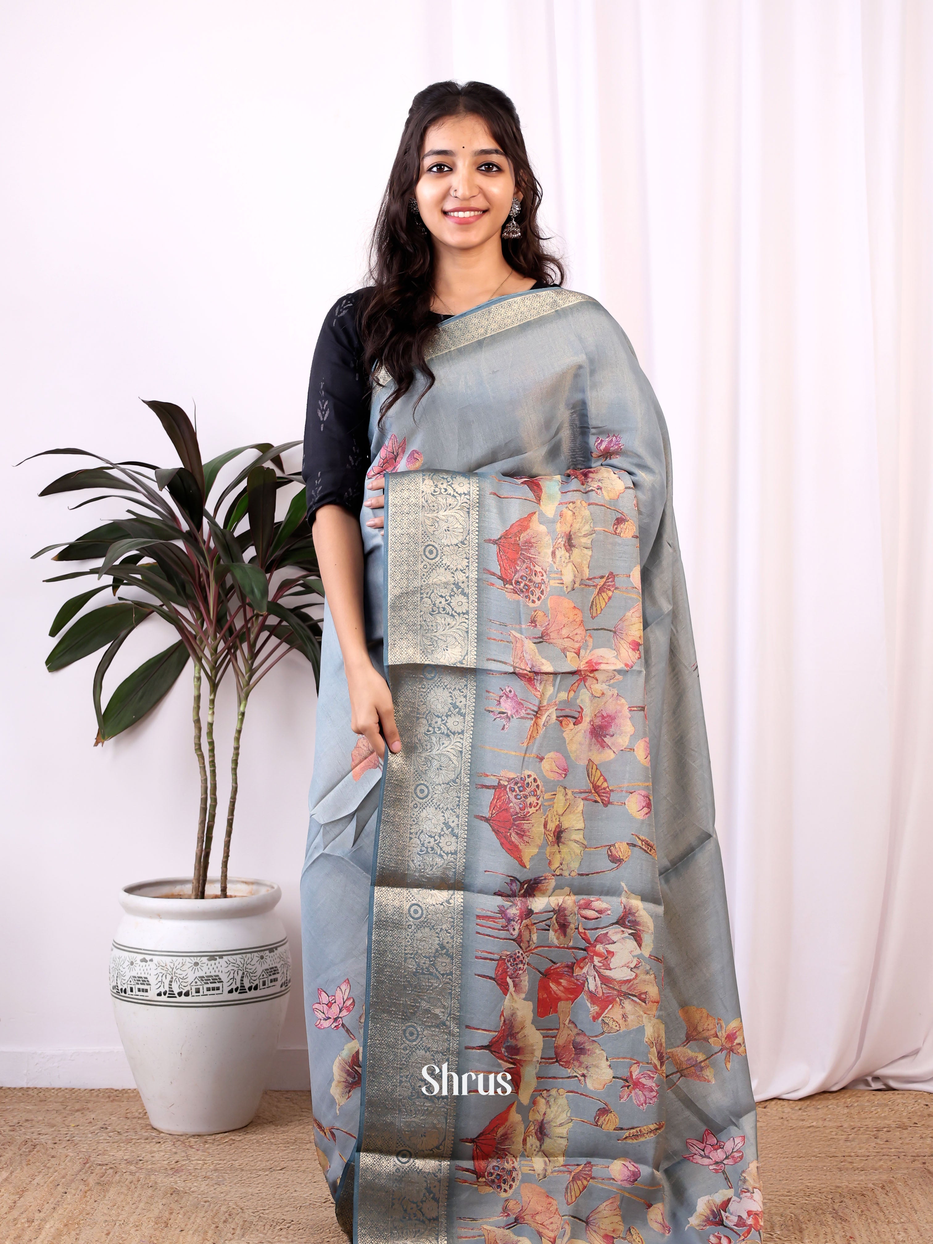 CIS13061 - Semi Tissue Dola Saree