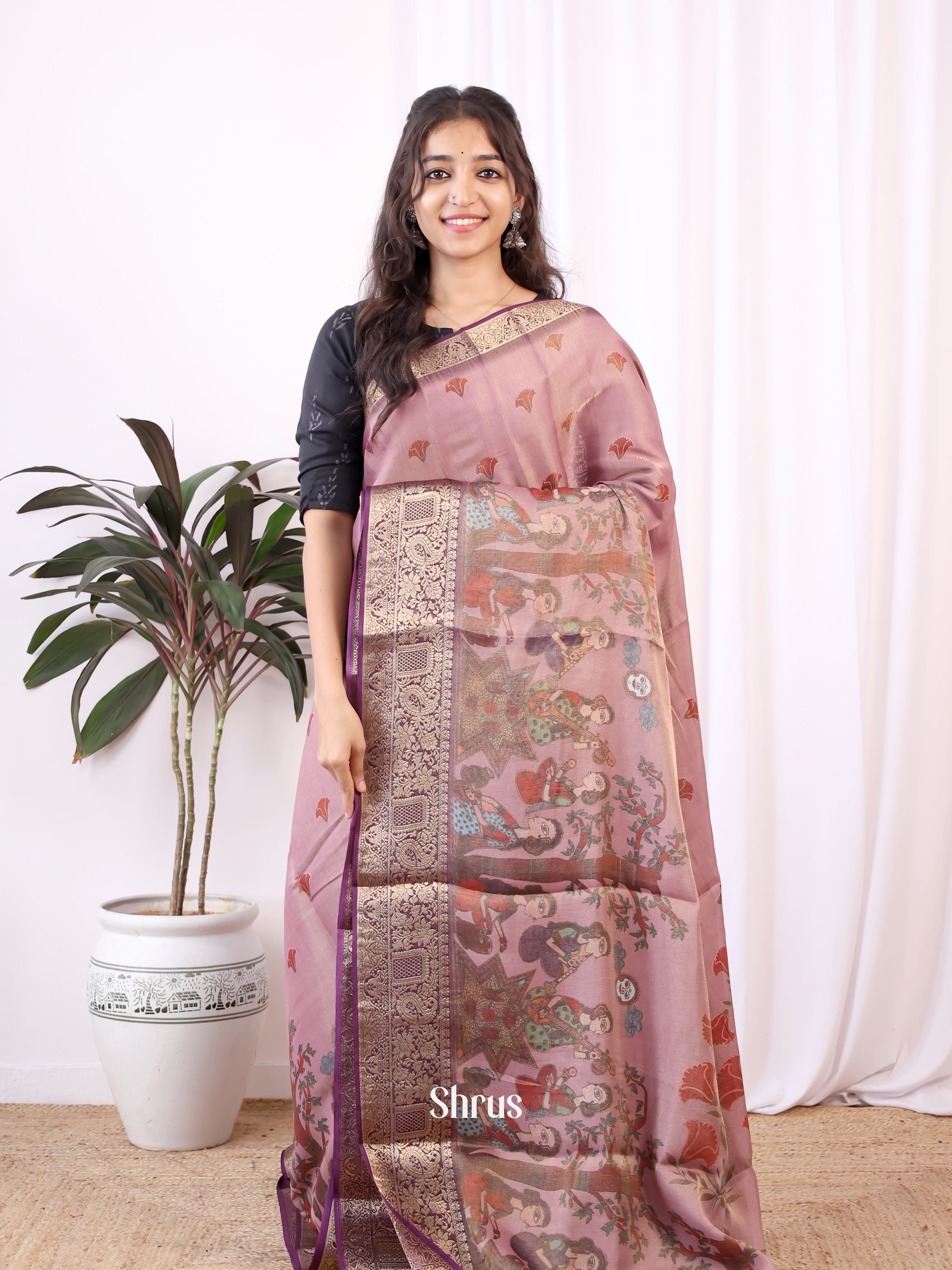 CIS13070 - Semi Tissue Dola Saree