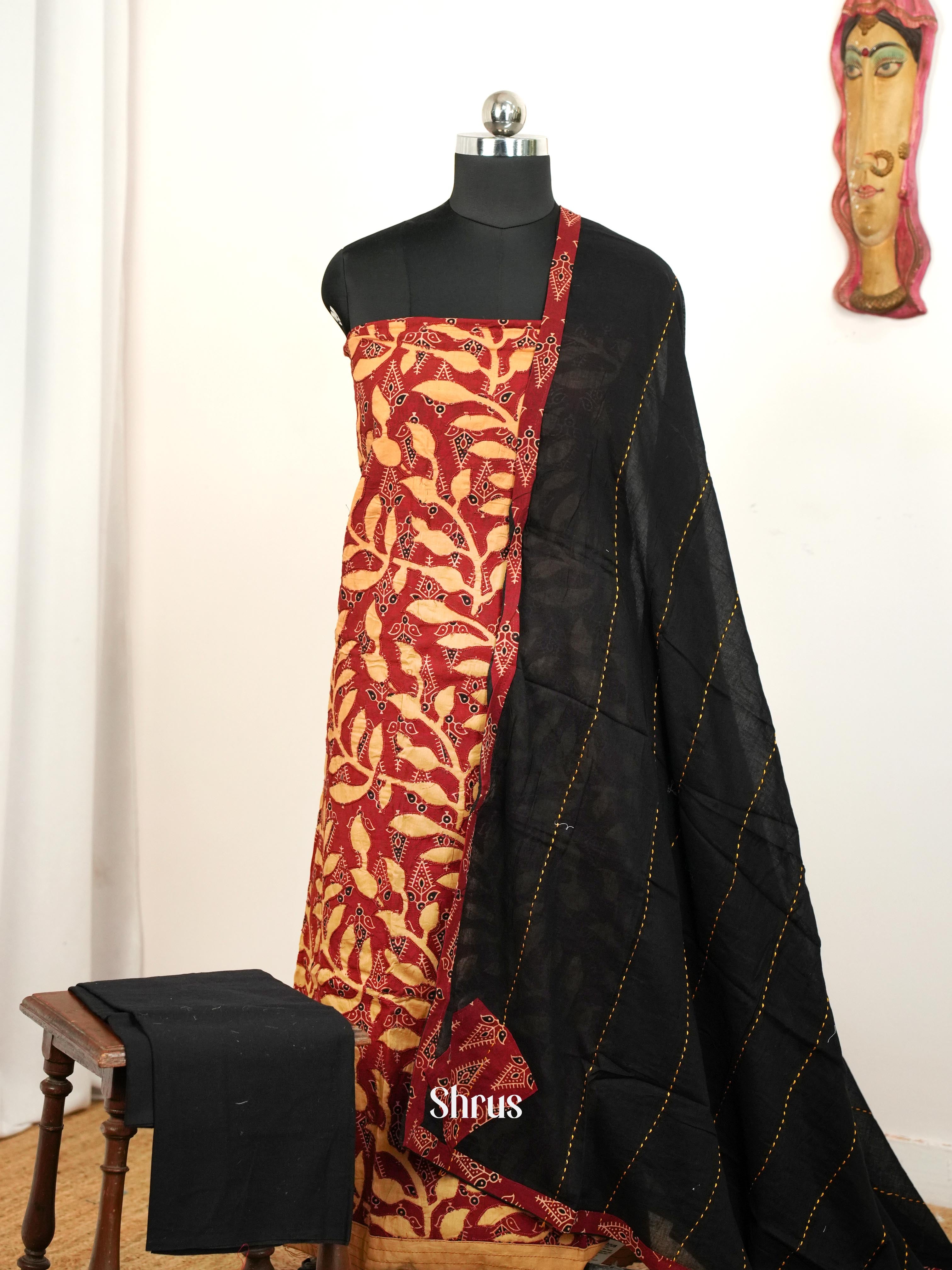 Red & Black - Ajrakh Salwar