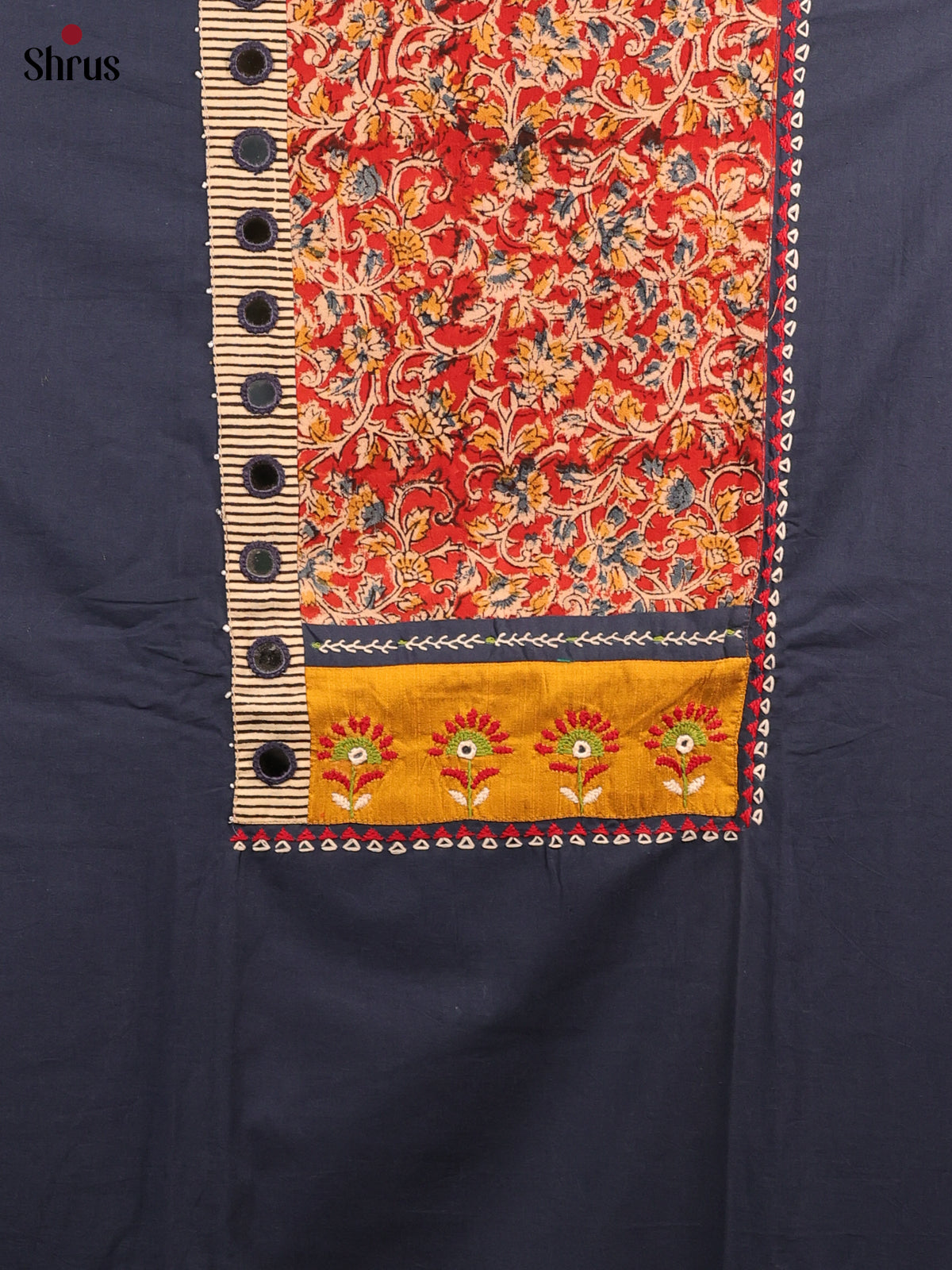 Blue & Red - Ajrakh Salwar