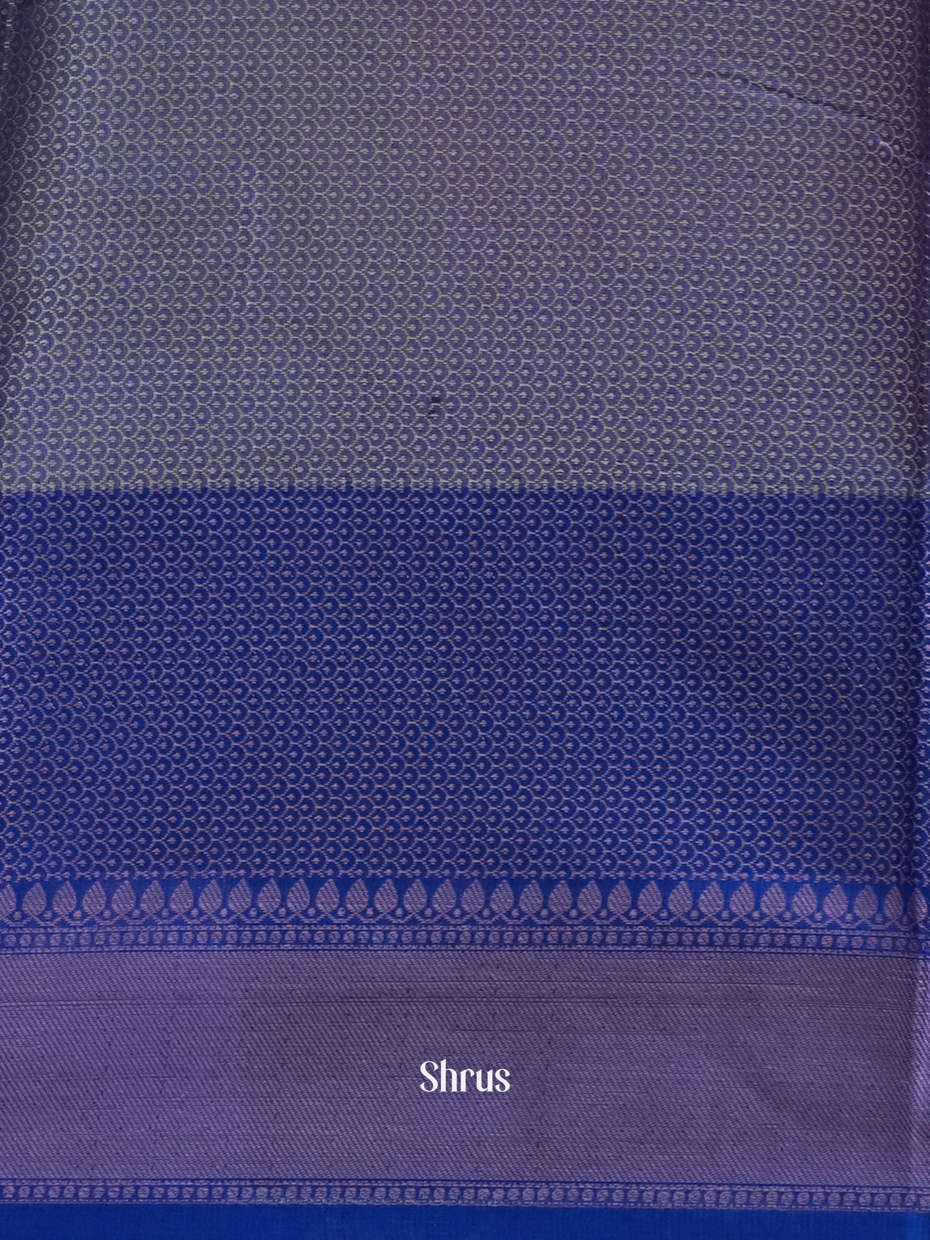 Baby Pink & Blue - Tanchoi Saree