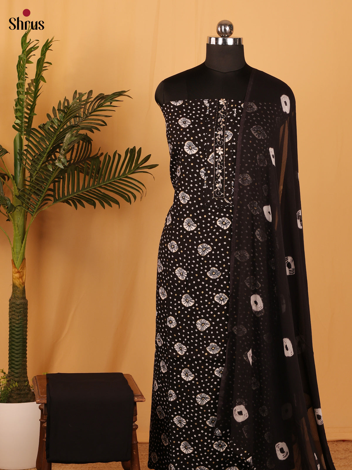 Black - Cotton salwar