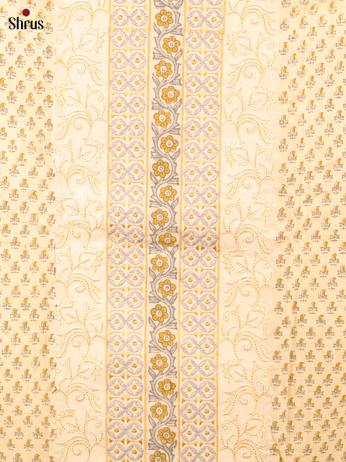 Cream - Cotton salwar