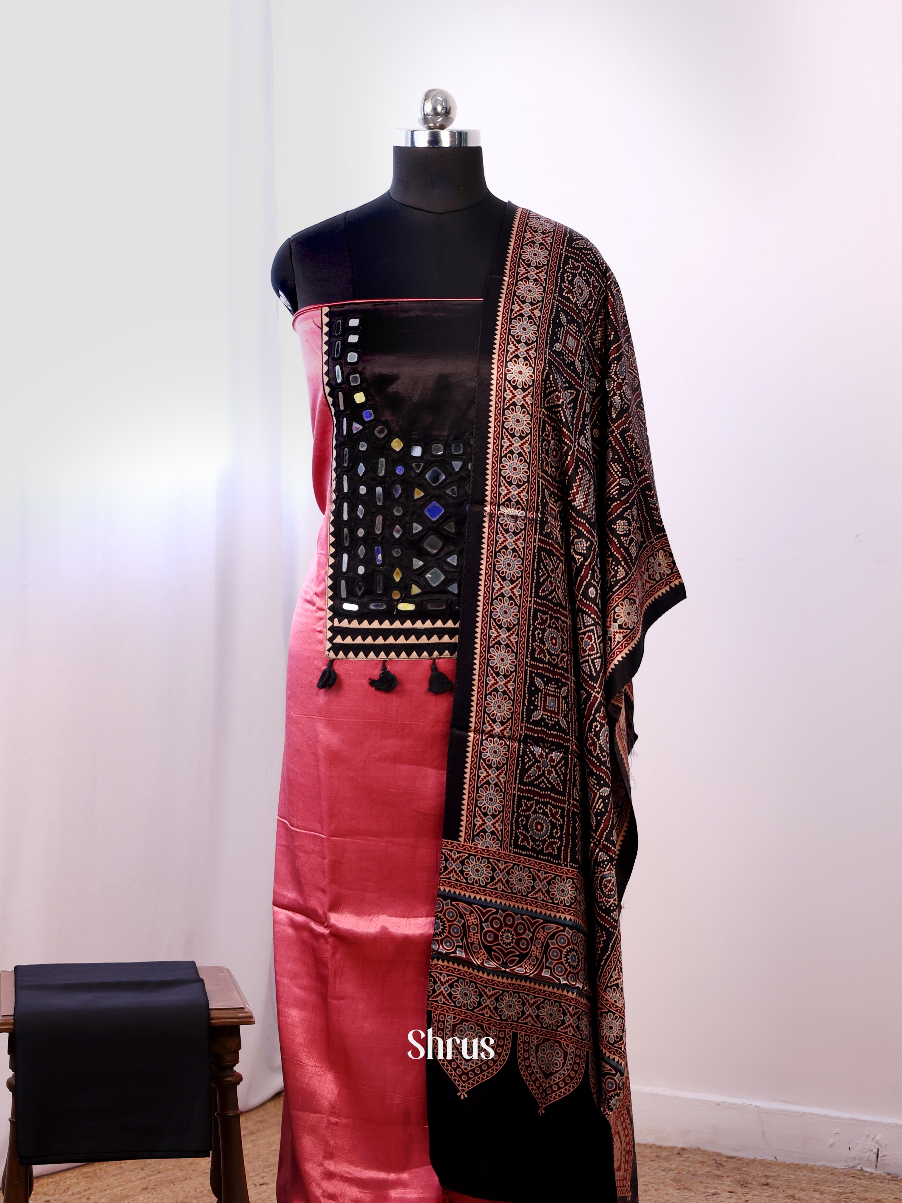 Red & Black - Ajrakh Salwar