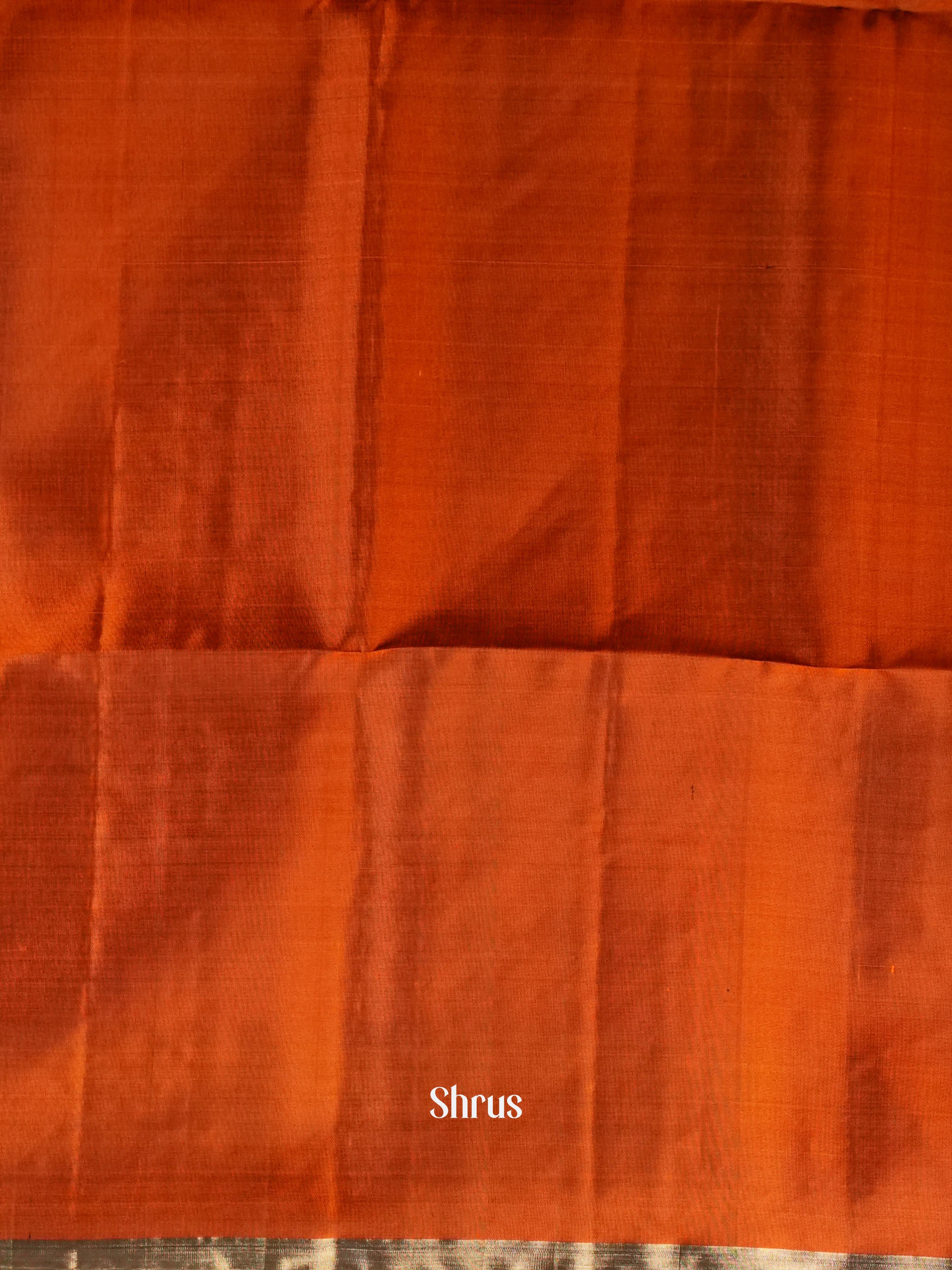 Brown & Brick - Soft Silk Saree