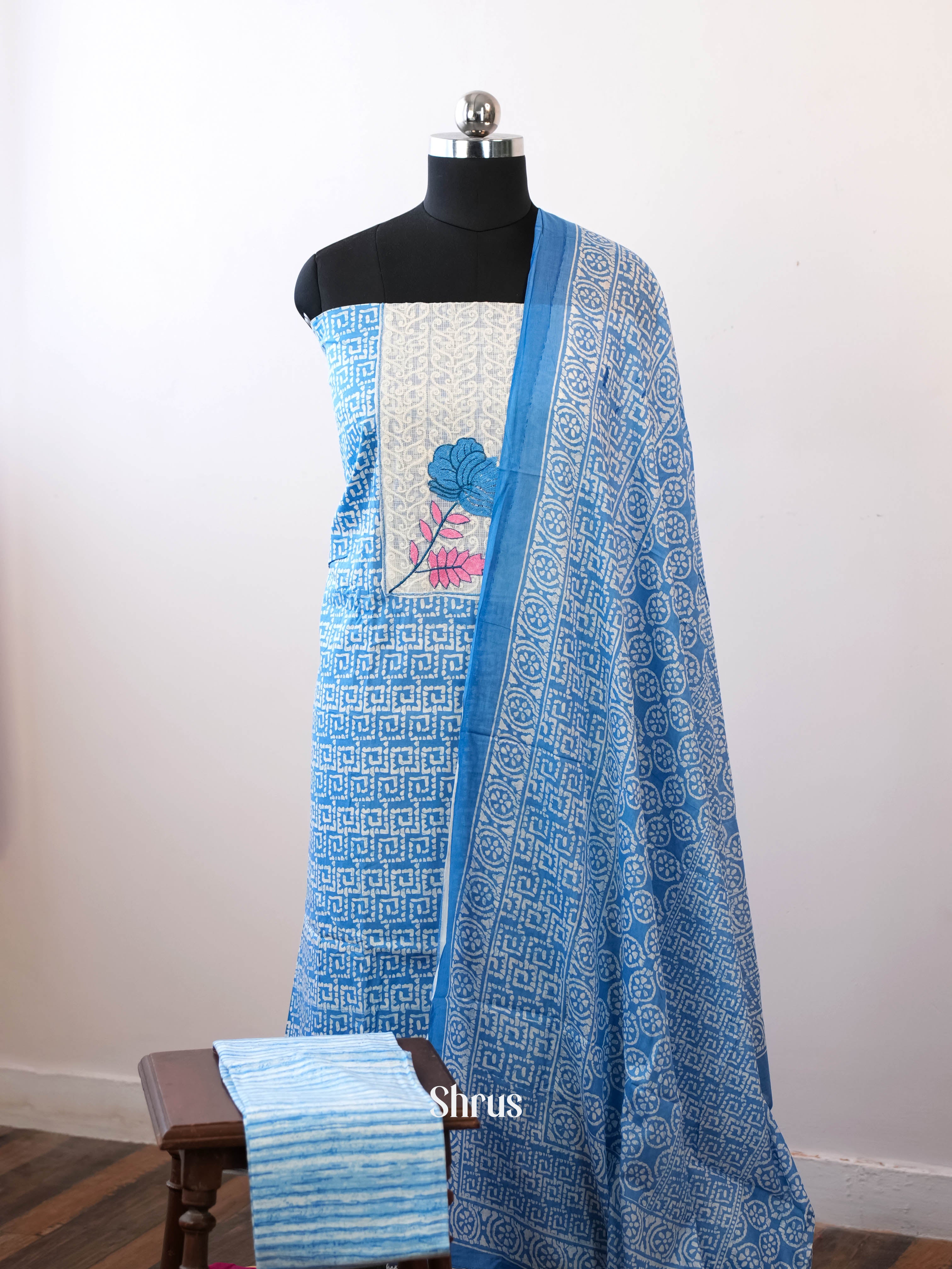 Blue - Cotton salwar