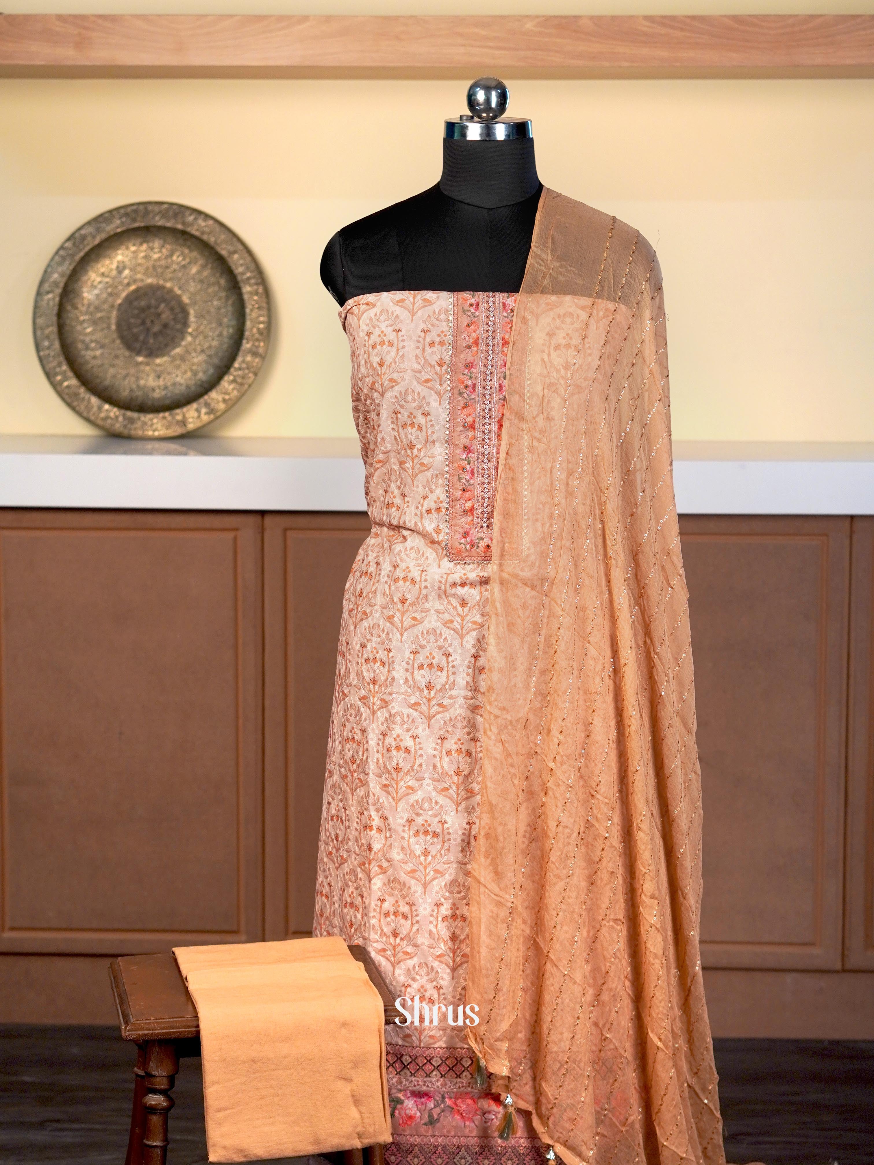 Brown - Cotton salwar