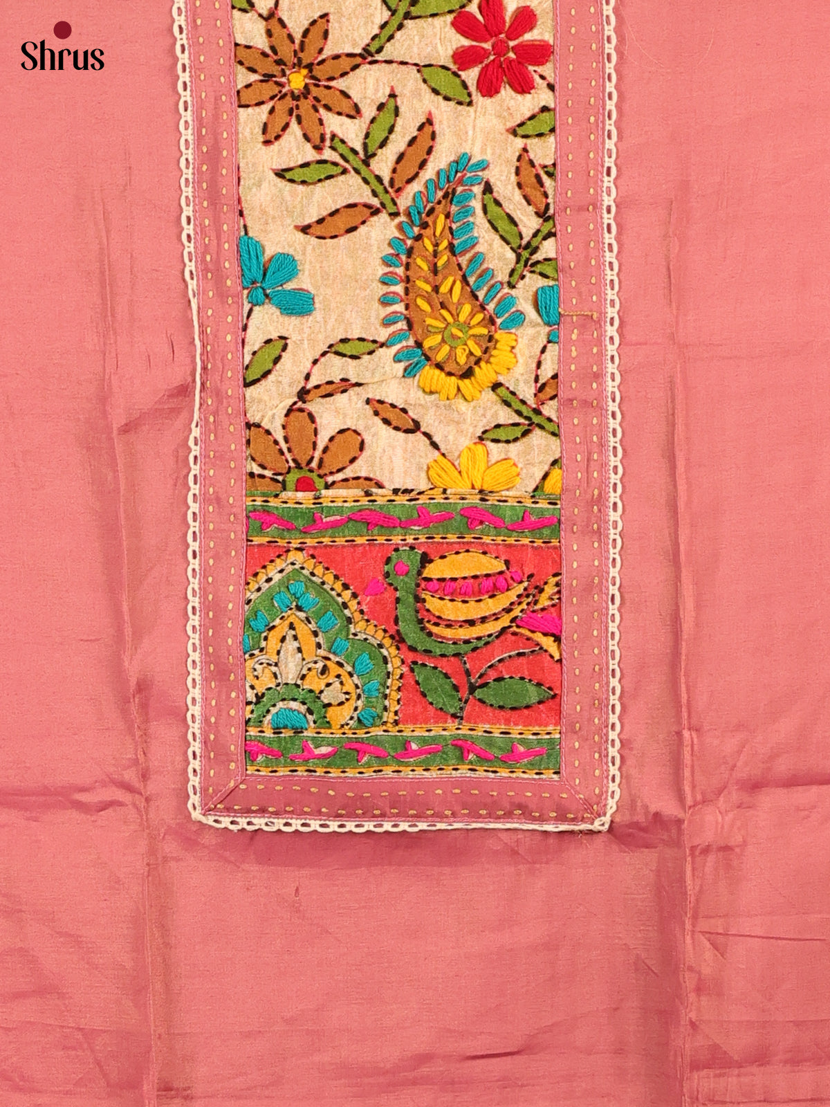 Pink & Cream - Chanderi salwar