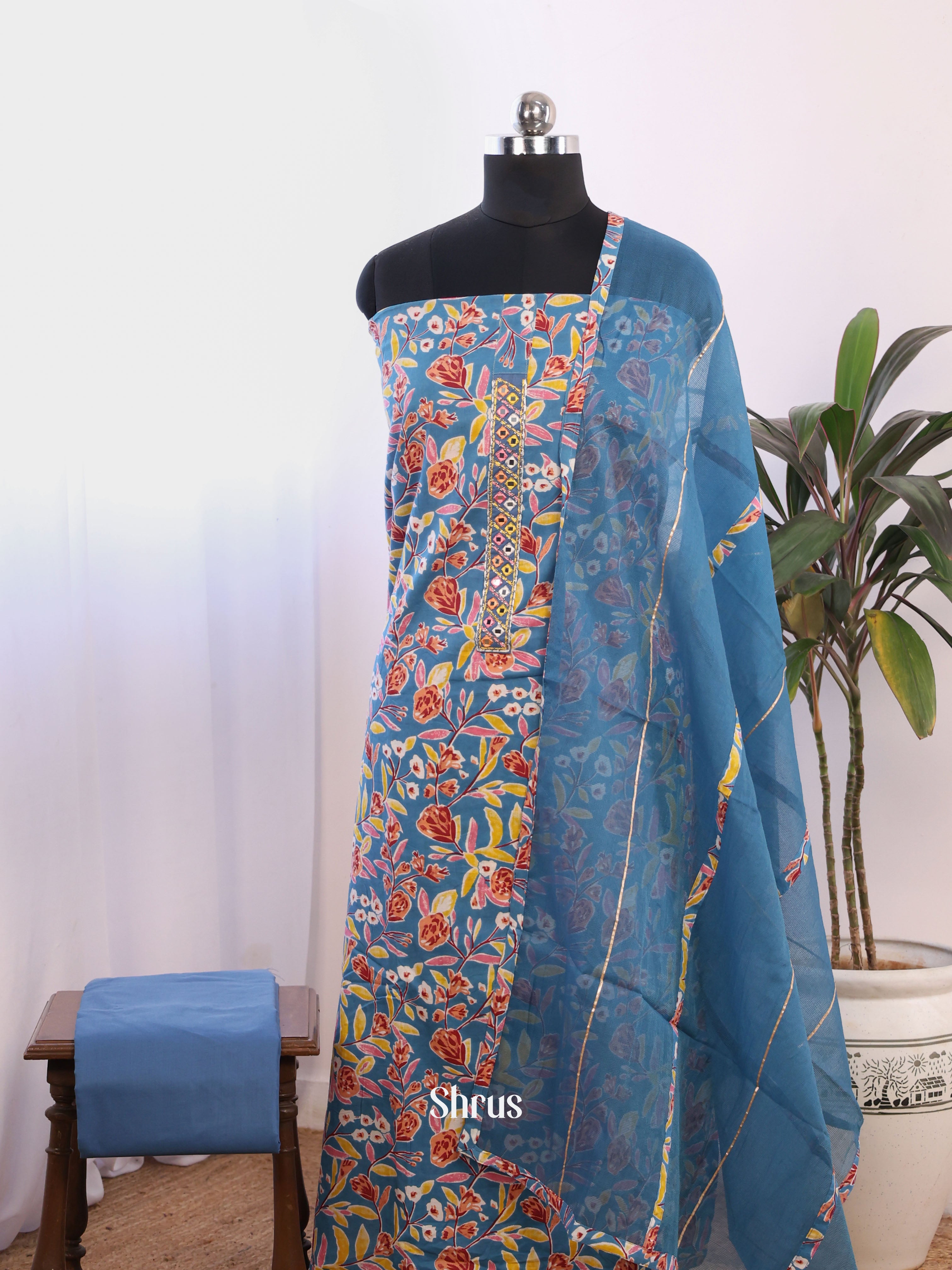 Blue  - Cotton salwar