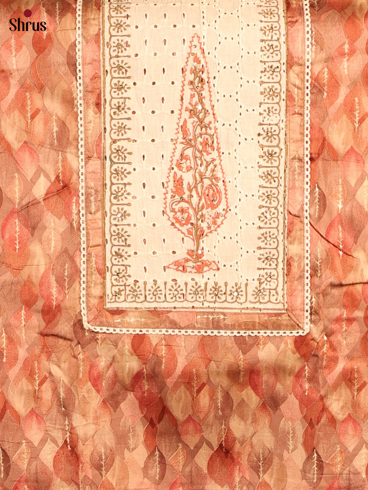 Peach & Cream - Cotton salwar