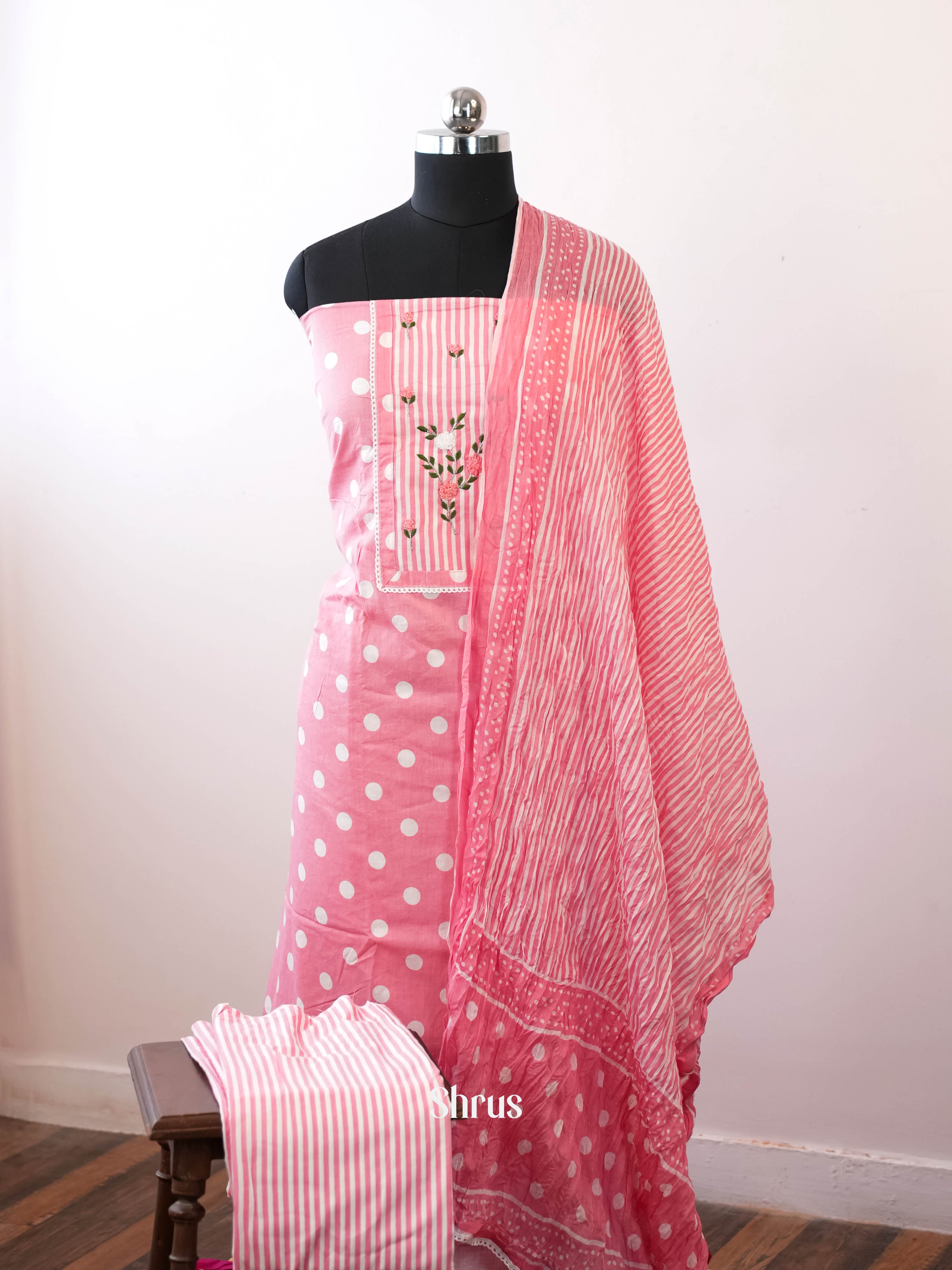 pink - Cotton salwar