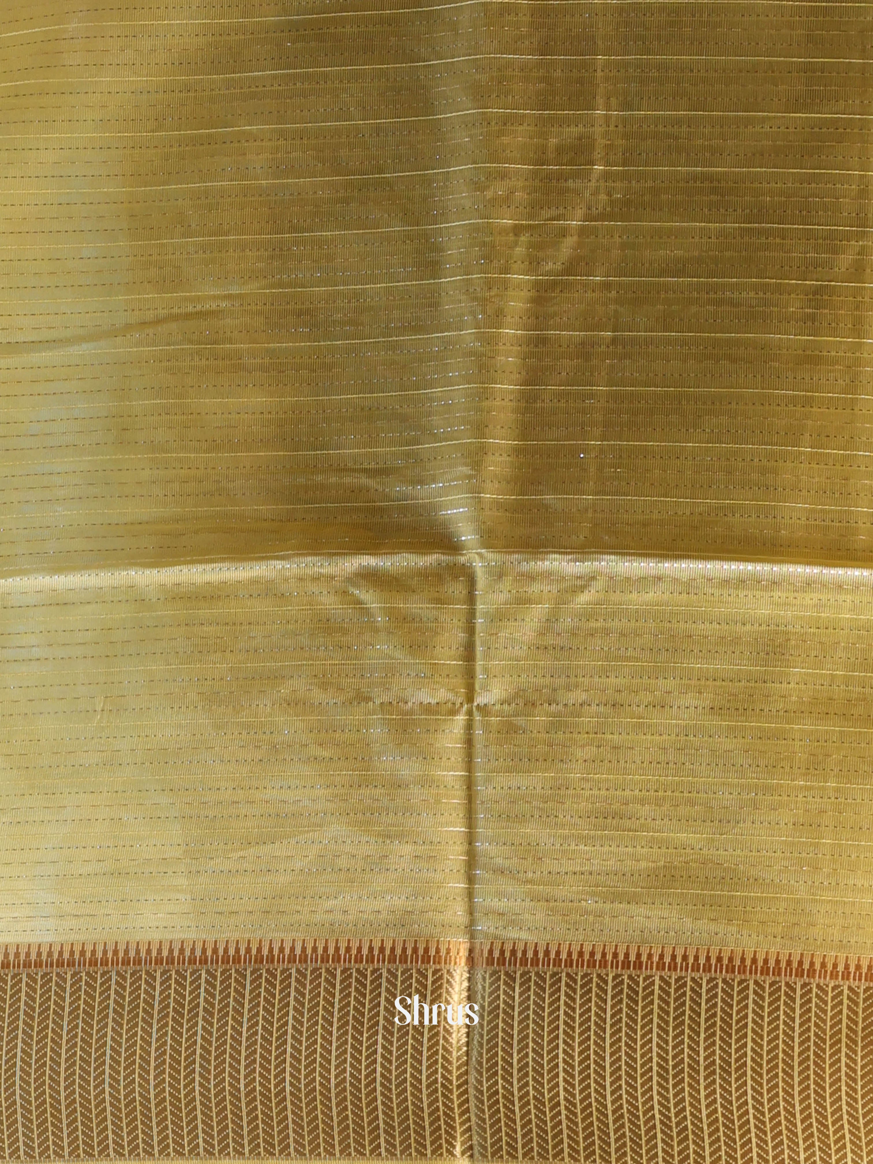 Yellow - Semi Jute Saree