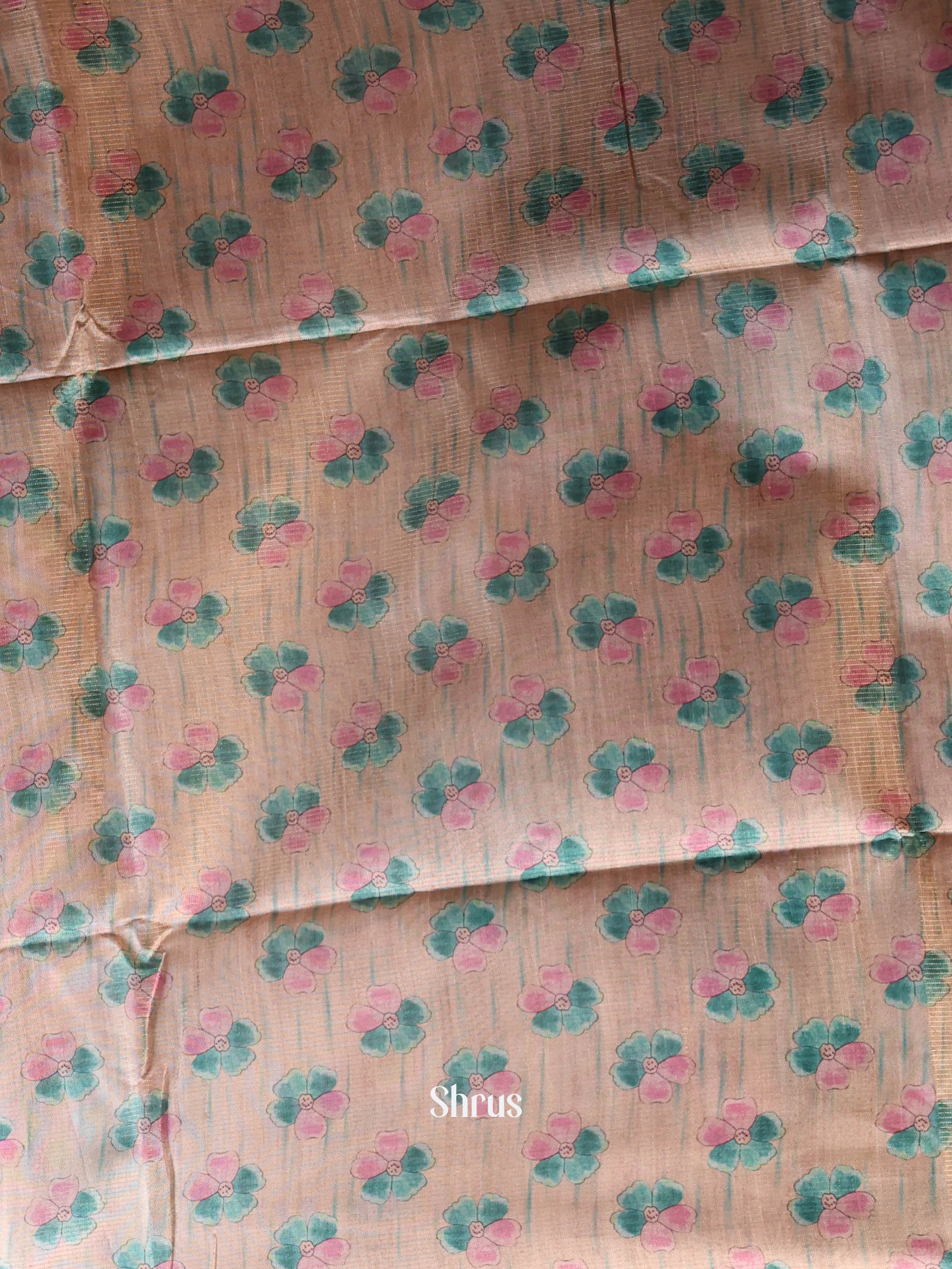 Dusty Pink - Semi Jute Saree