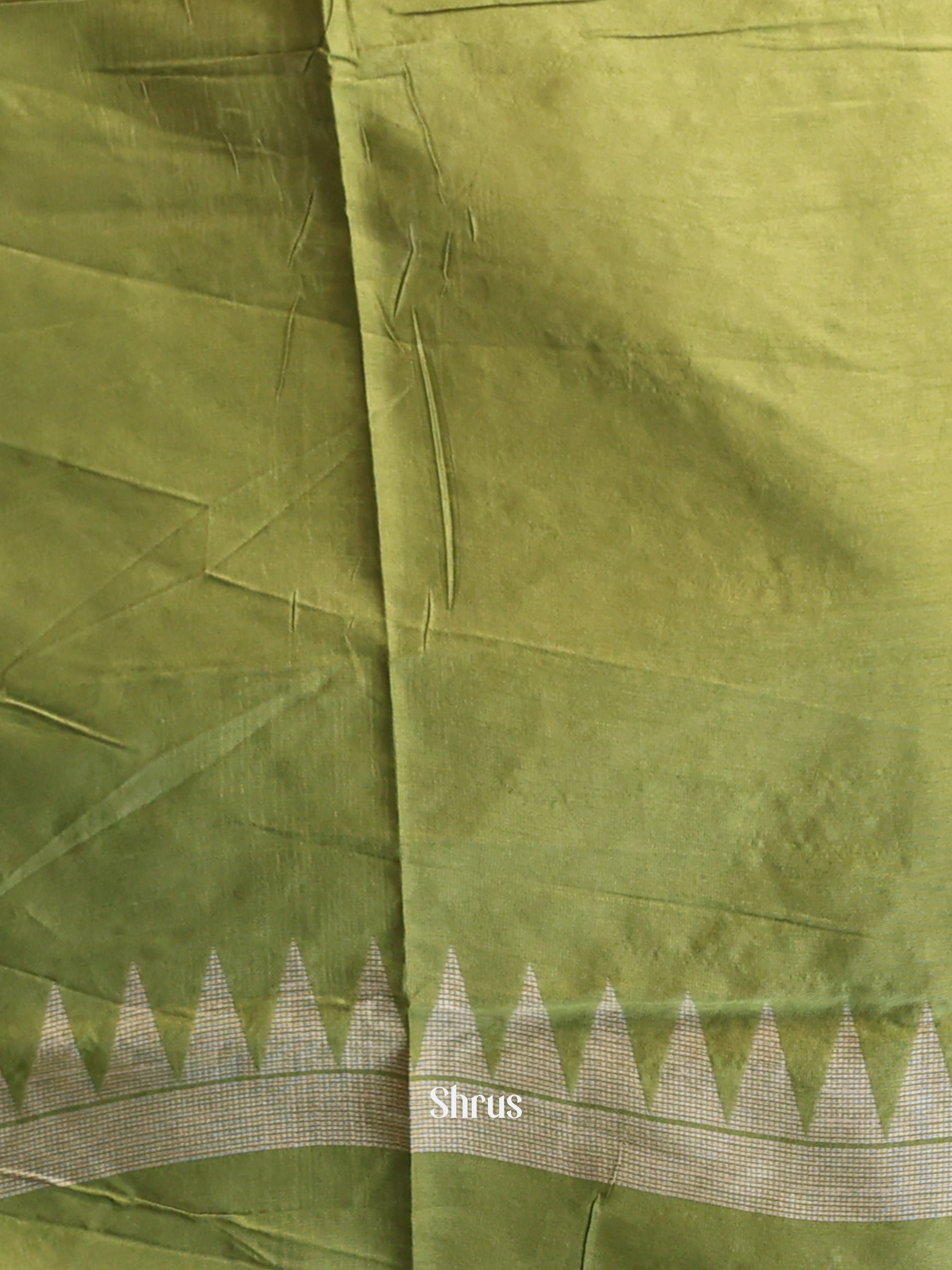 Green  - Semi Rawsilk Saree