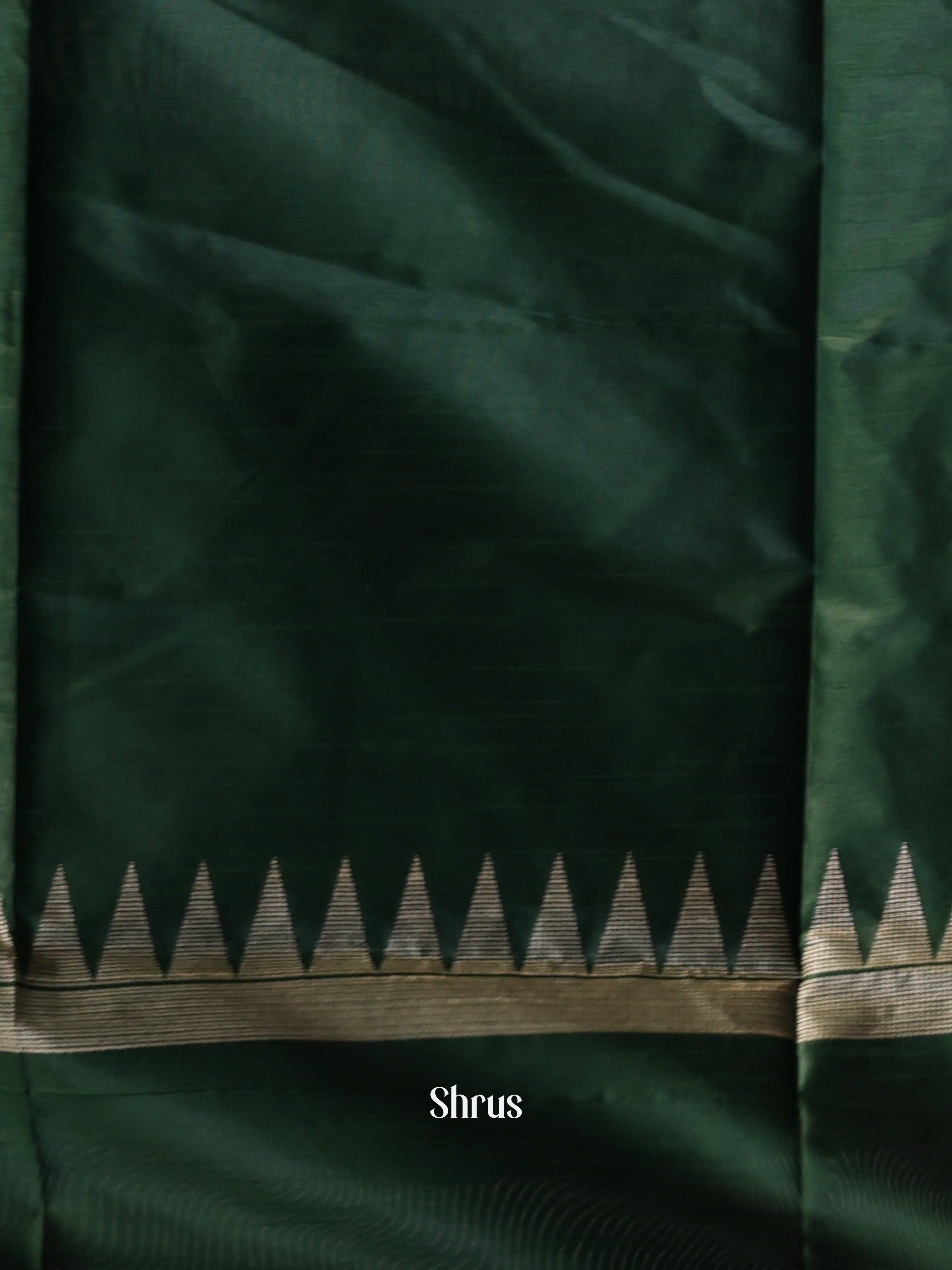 Green - Semi Rawsilk Saree