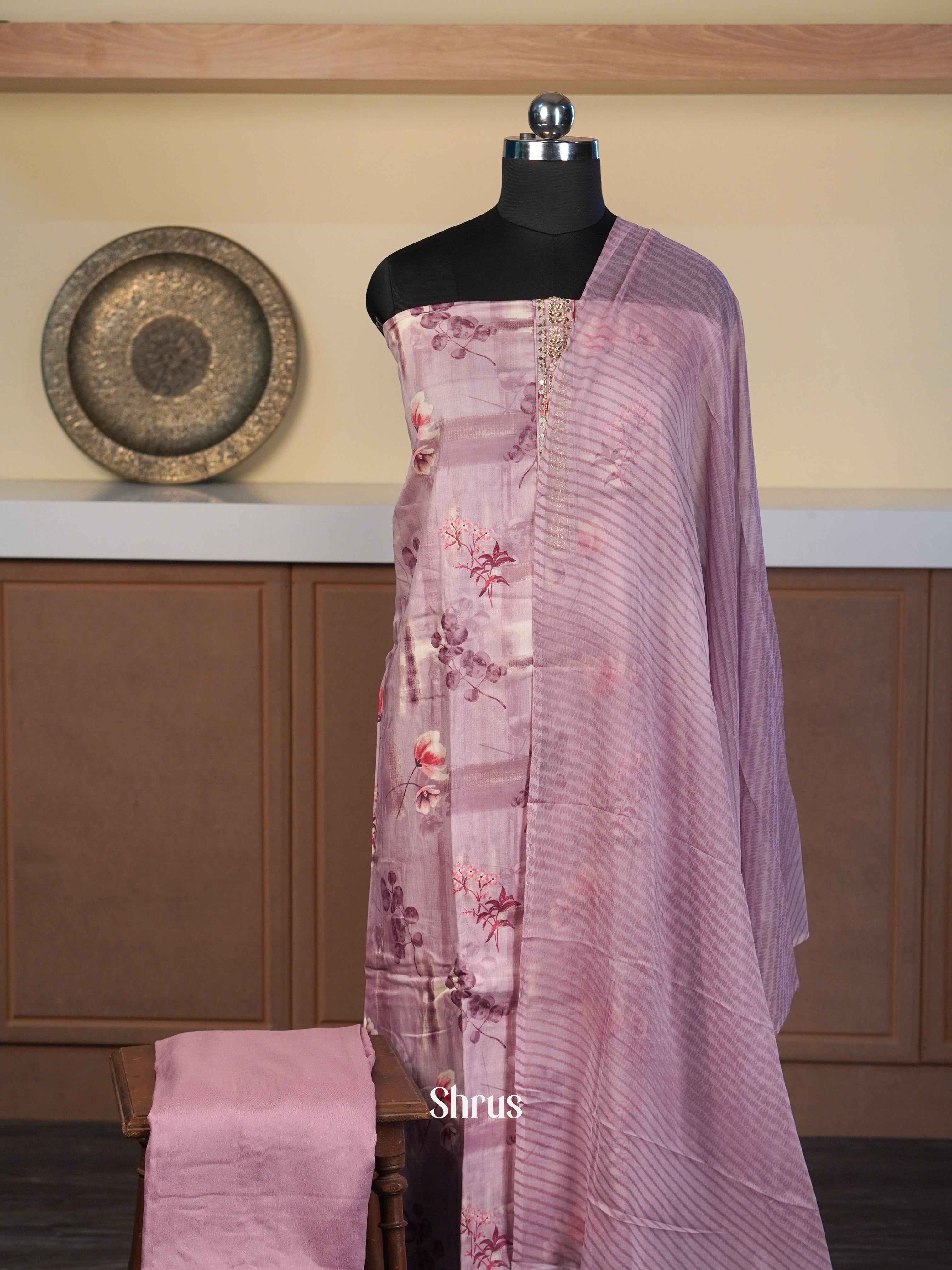 Purple - Cotton salwar