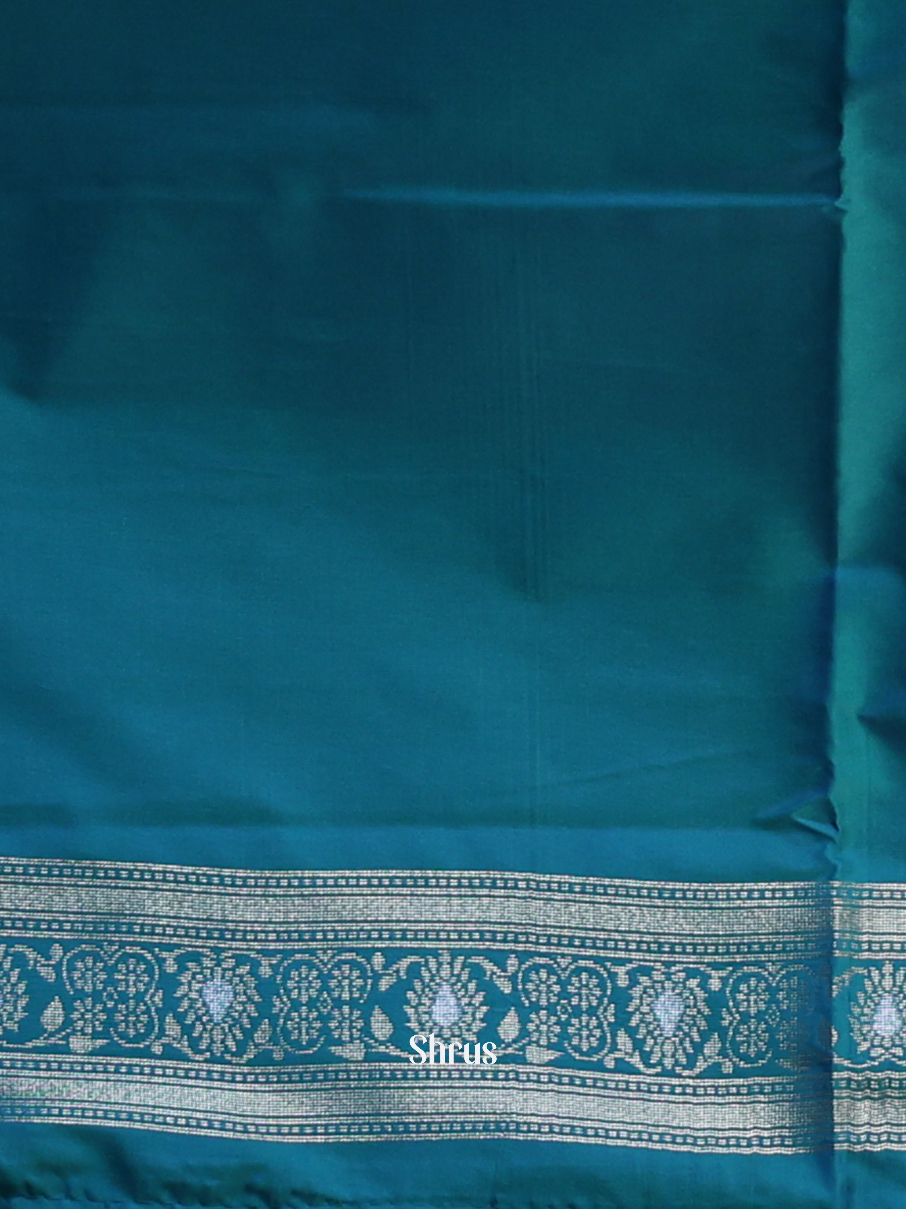 Majenta & Blue - Semi Softsilk Saree