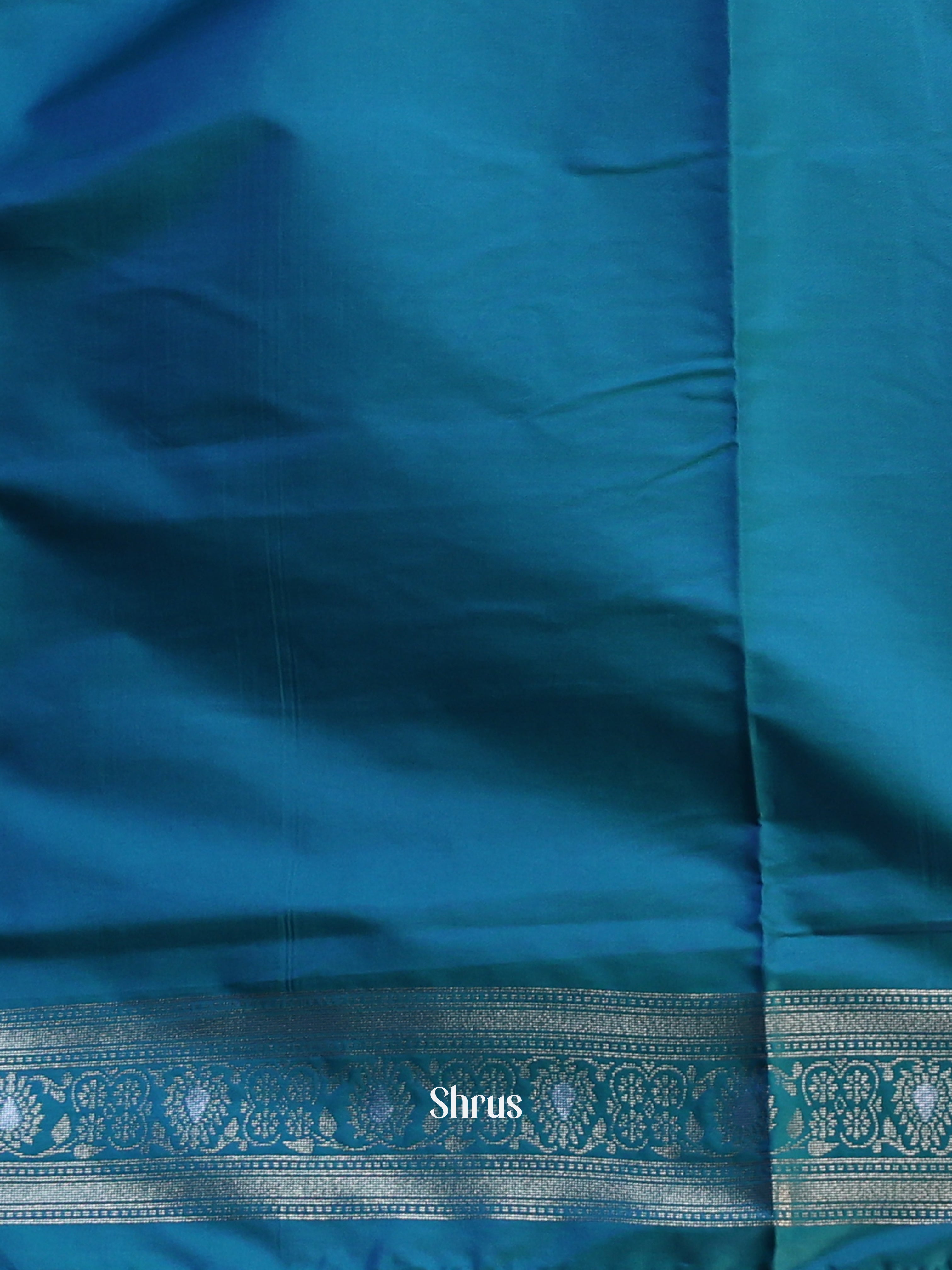 Majenta & Blue- Semi Softsilk Saree