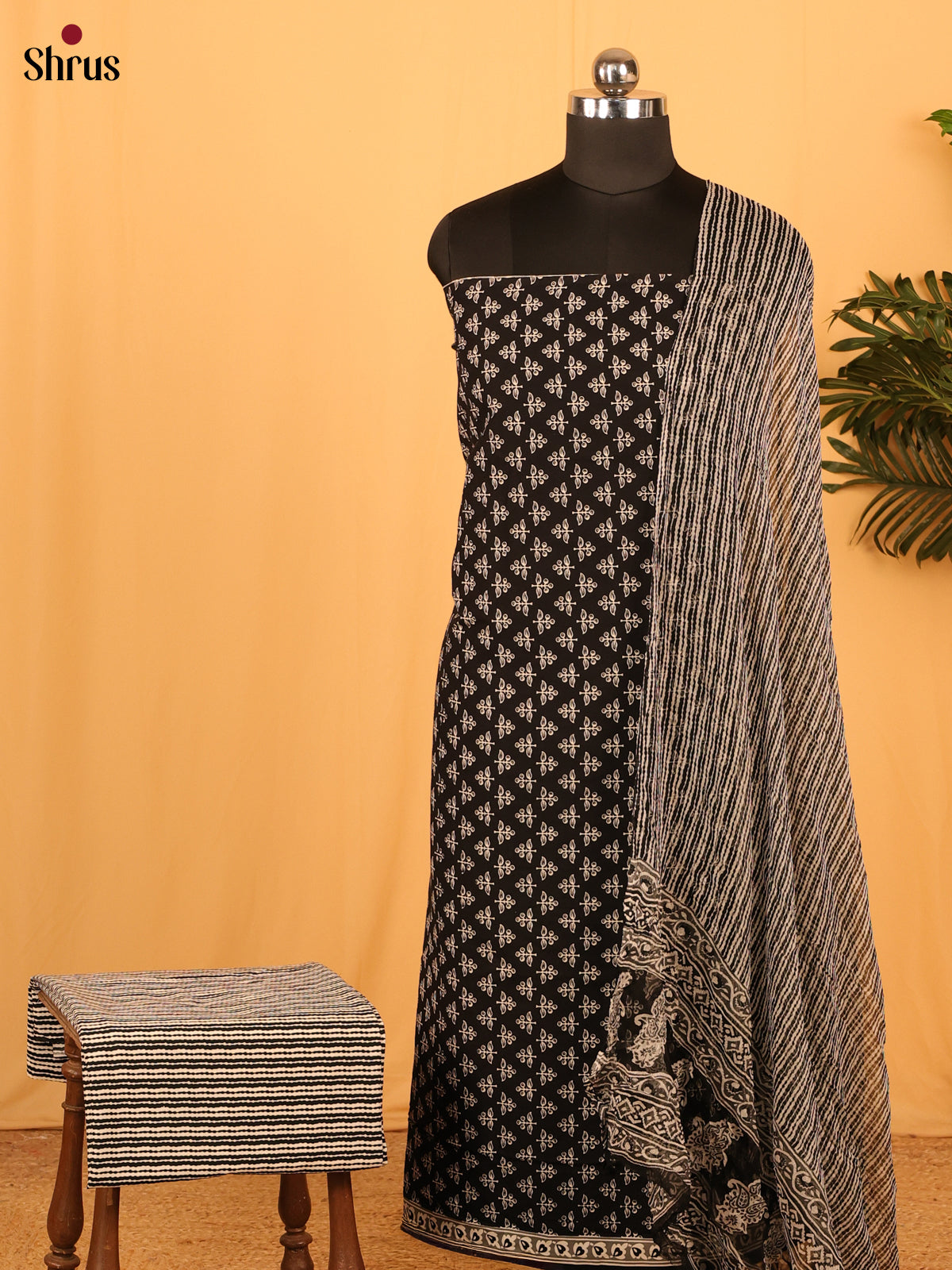 Black & Grey - Cotton salwar