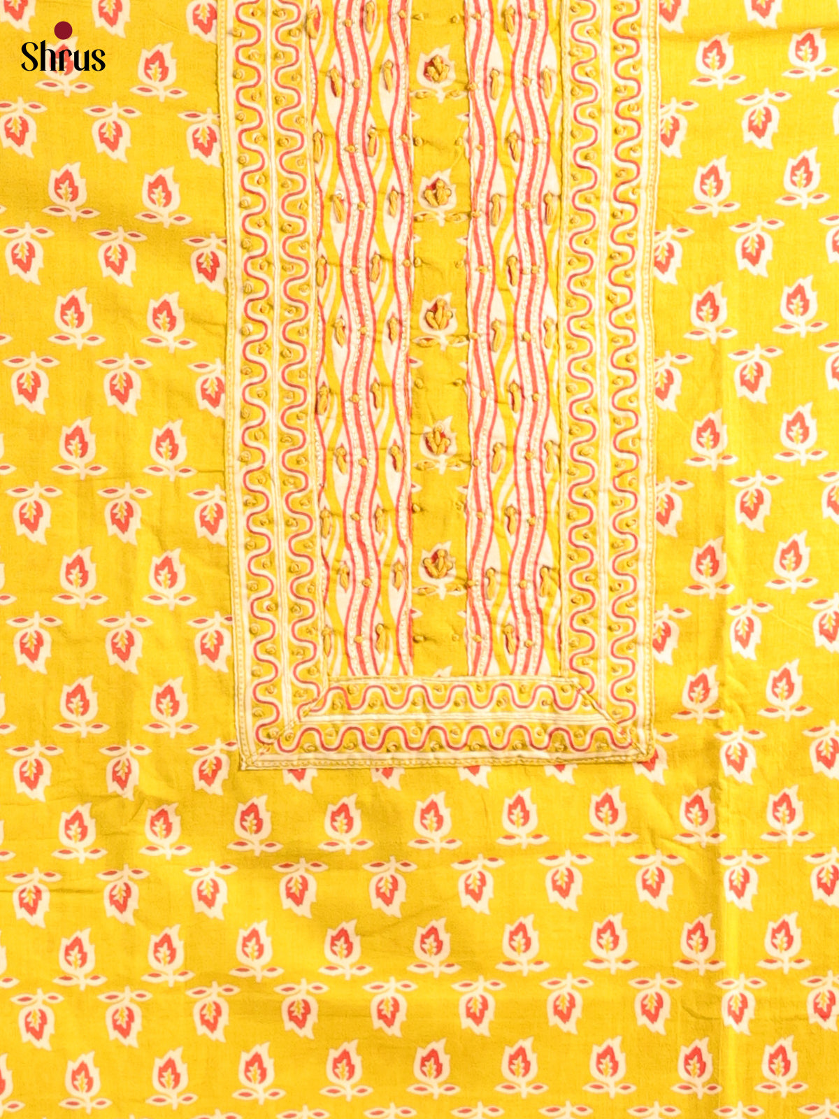 Yellow & Cream - Cotton salwar