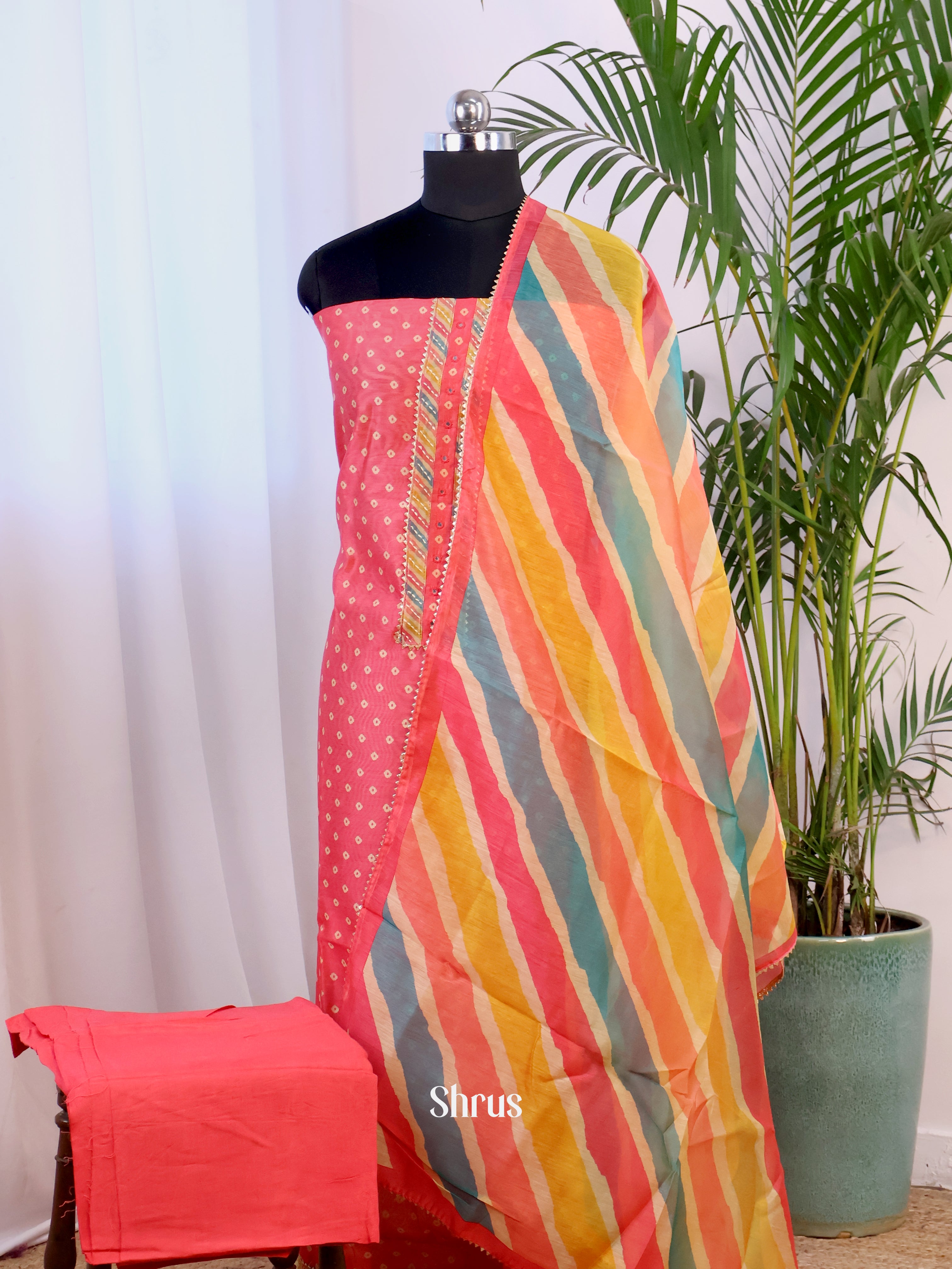 Pink & Multicolor - Cotton salwar - Shop on Shrus.com
