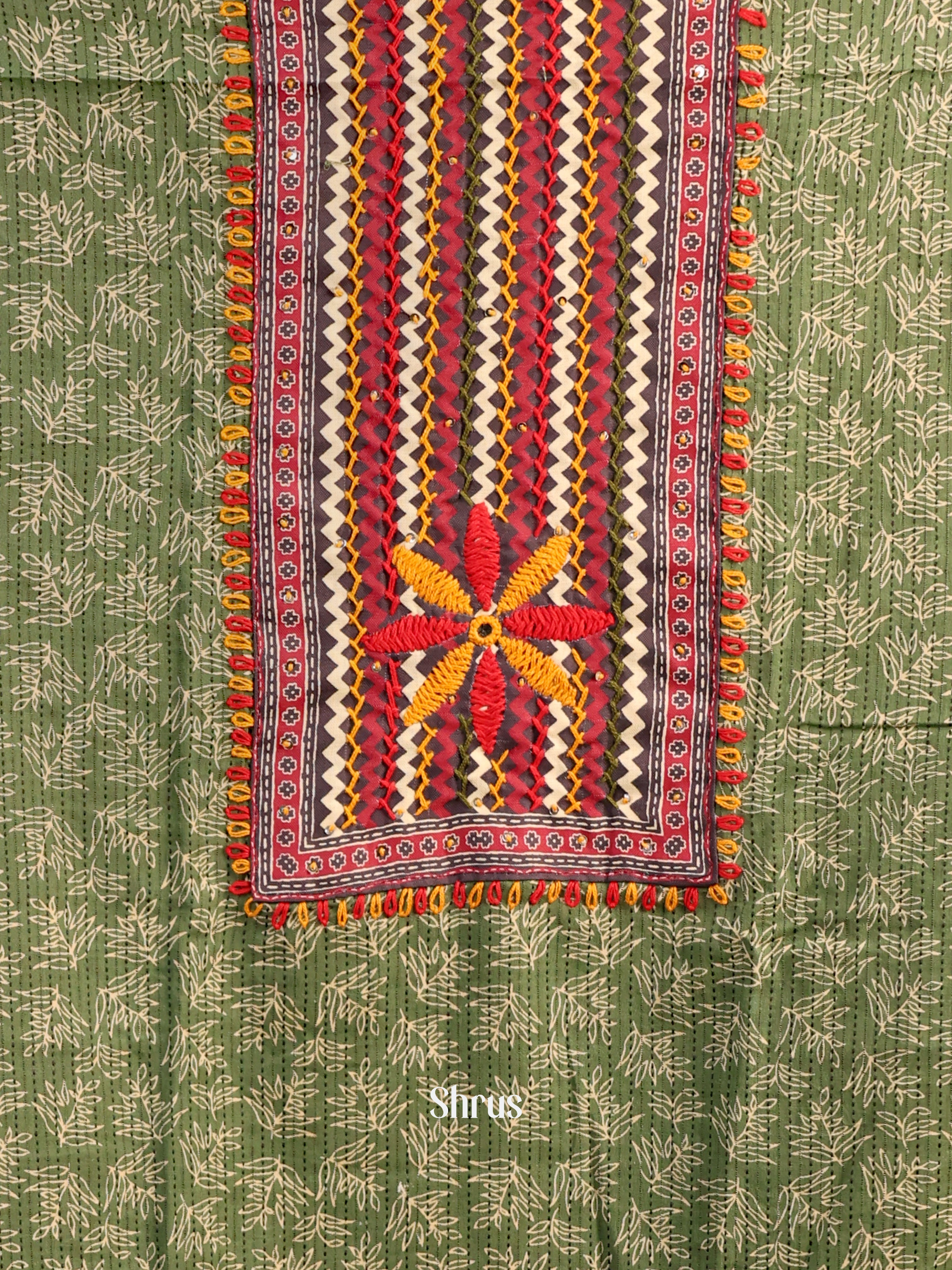 Green - Cotton salwar - Shop on Shrus.com