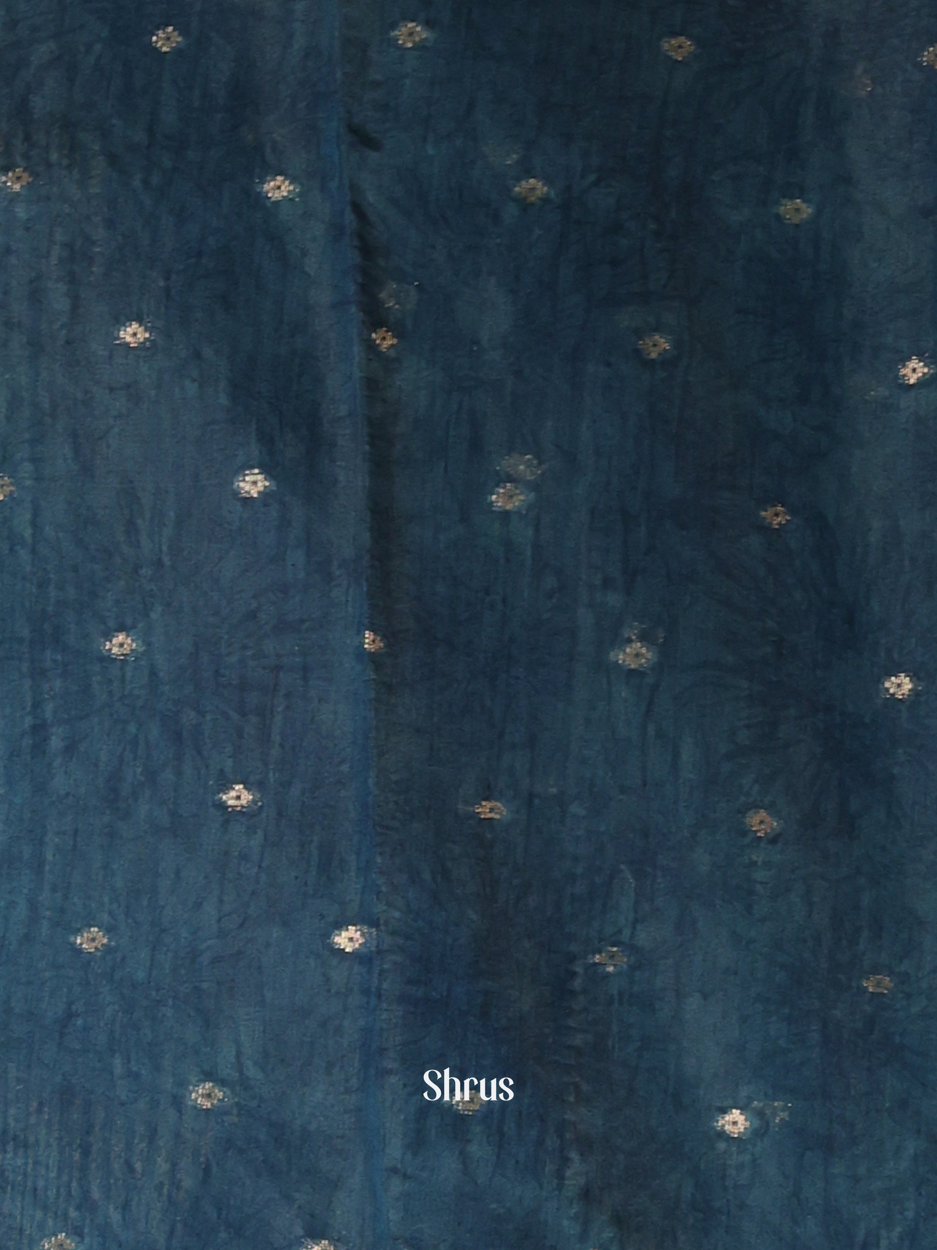 Blue - Semi Chanderi Saree