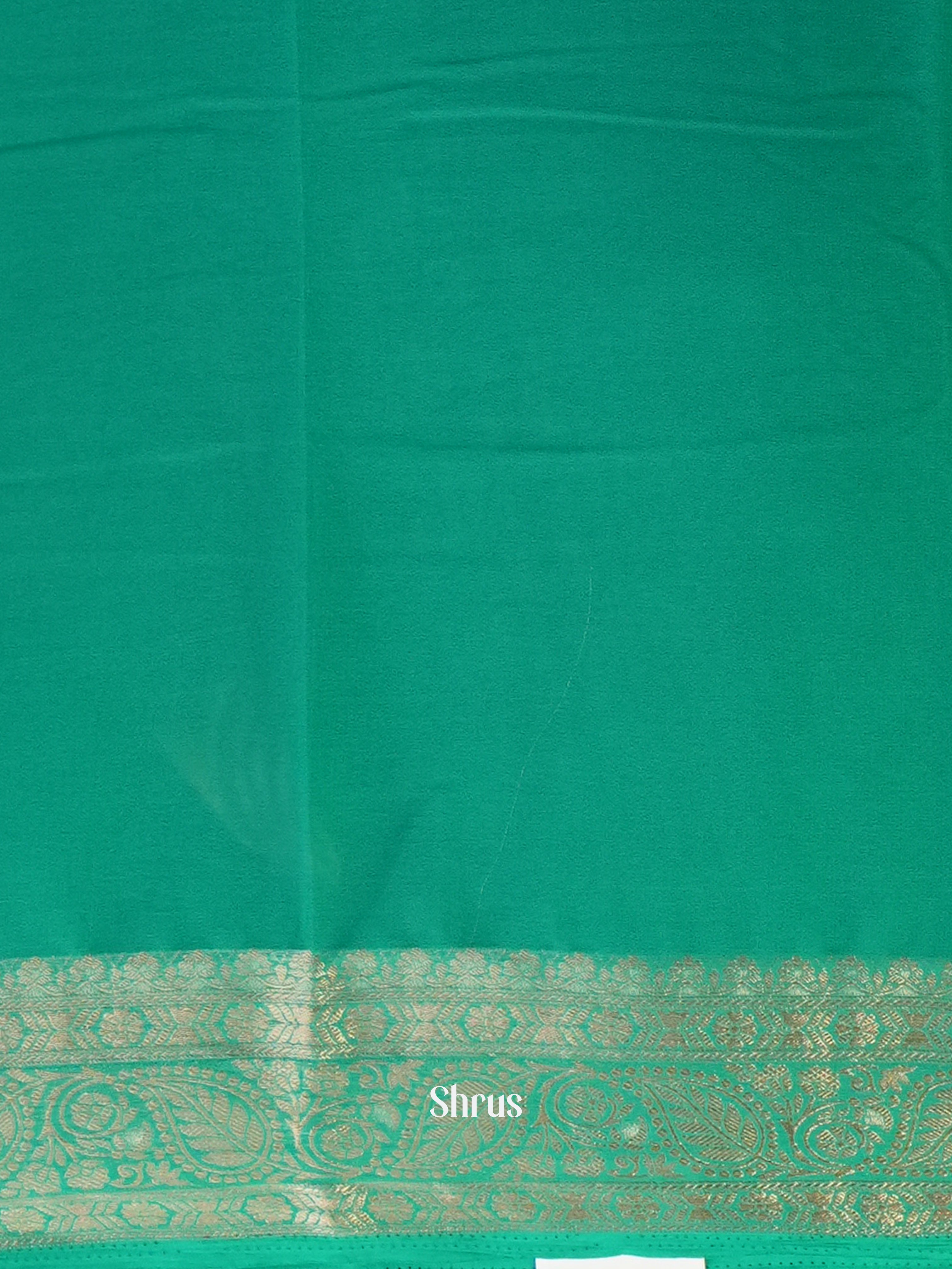 Green - Semi Georgette Saree