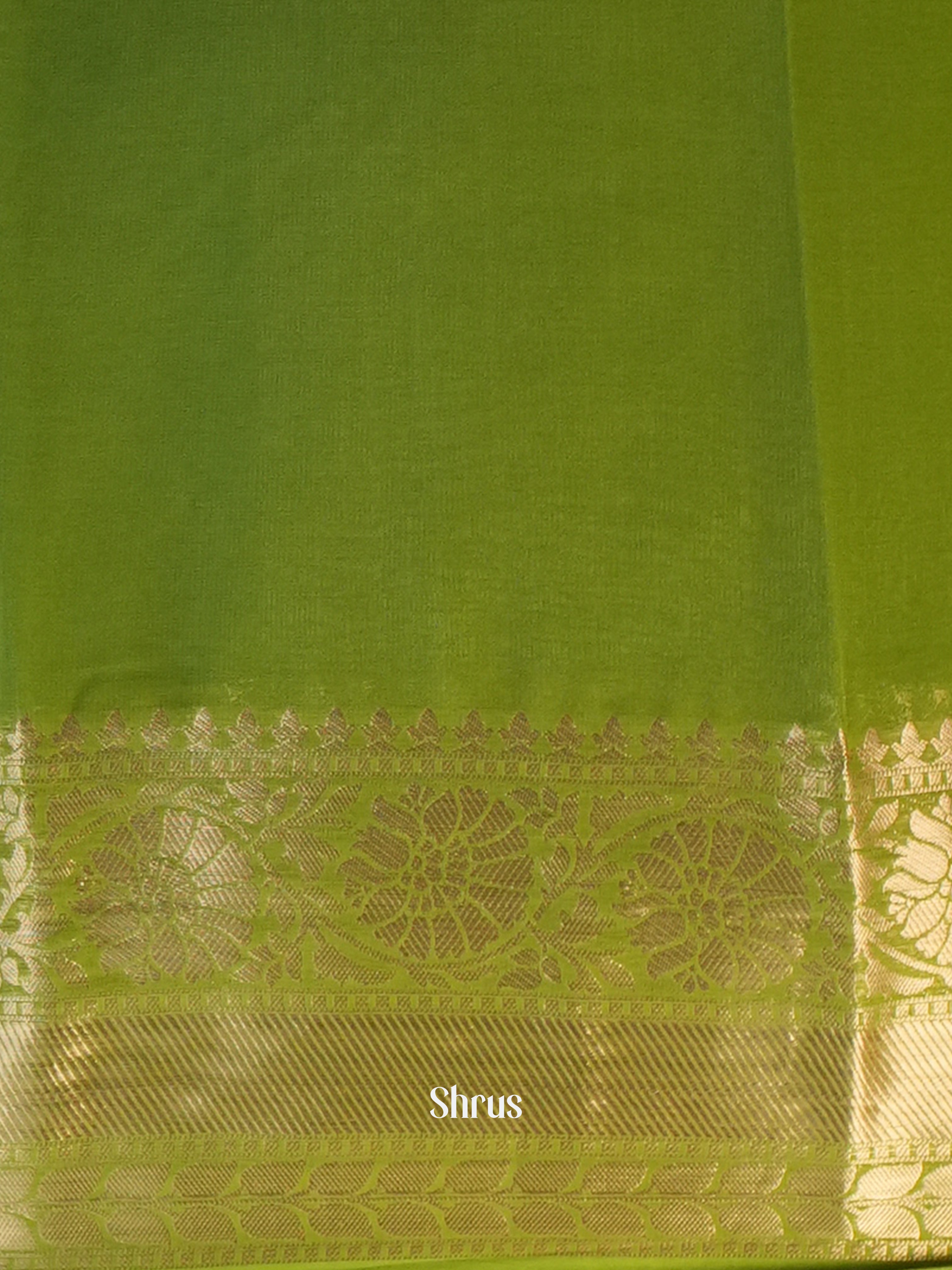 Green - Semi Georgette Saree