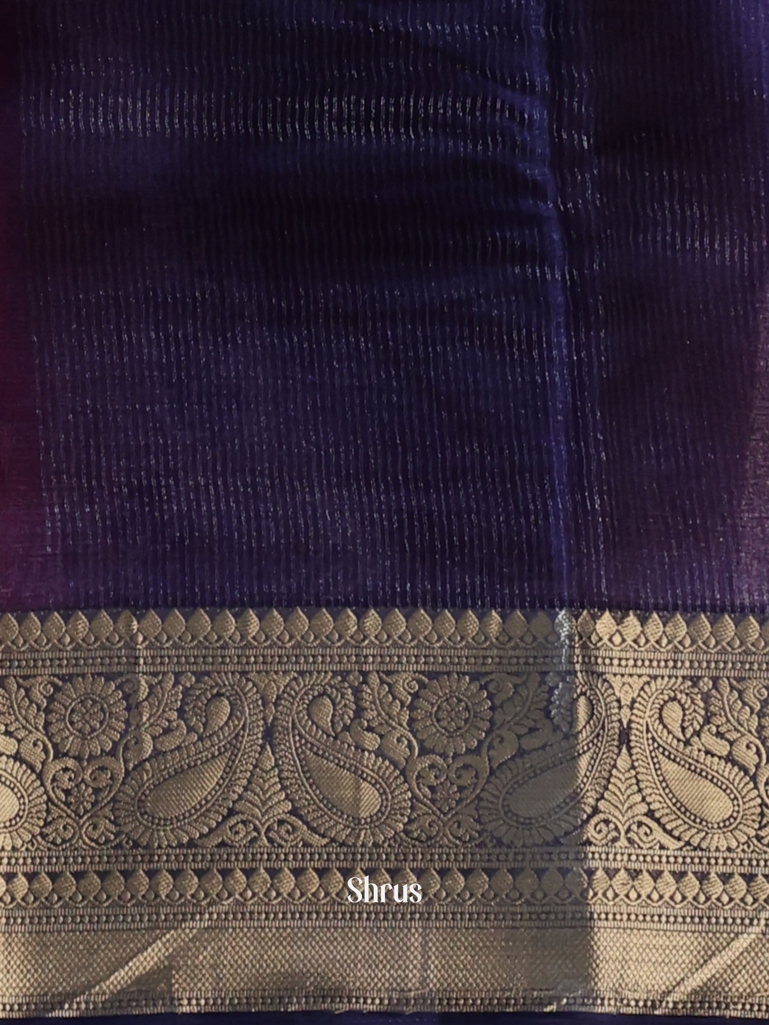 Wine & Violet - Semi Organza Saree