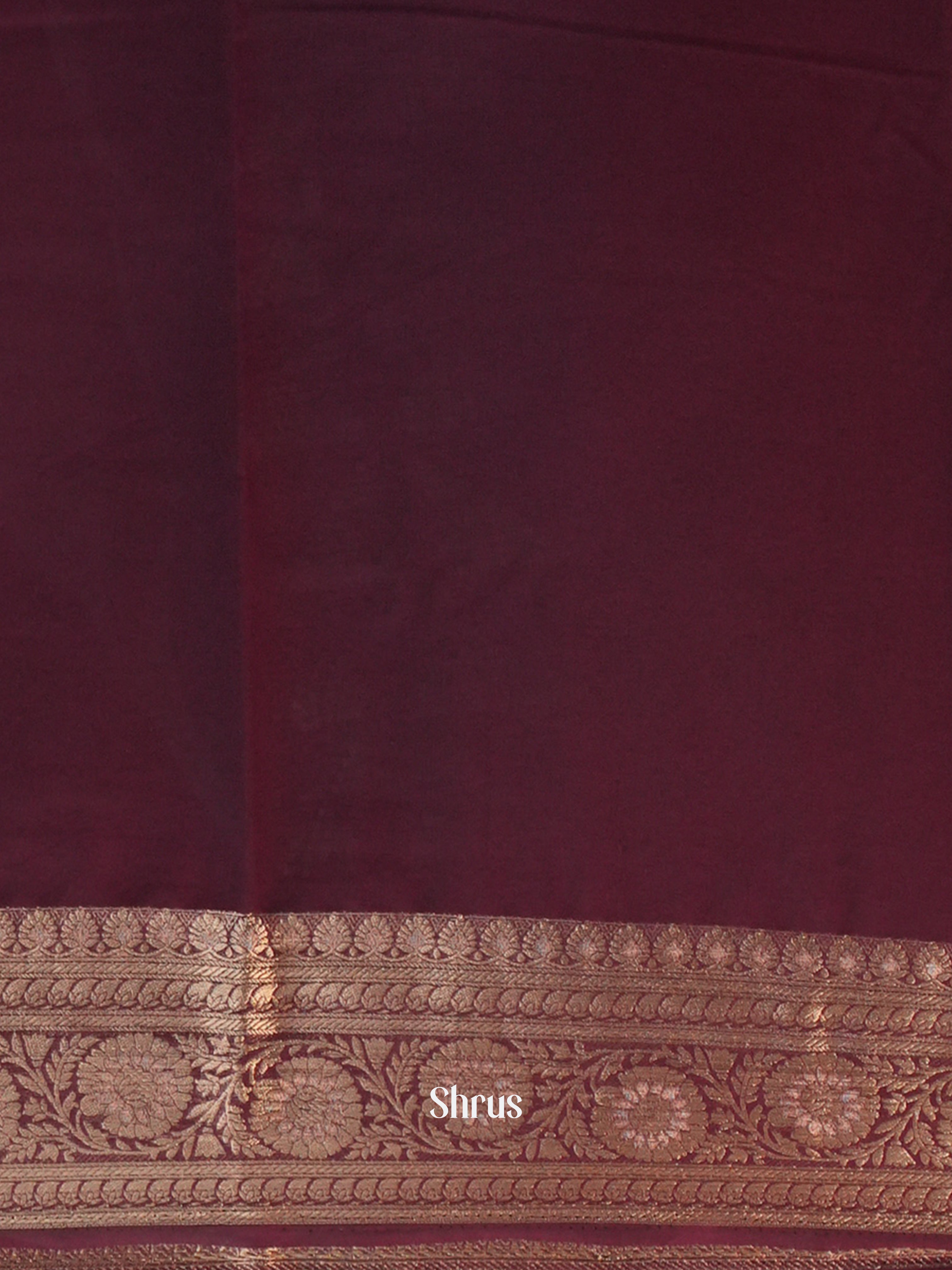 Wine - Semi Georgette Saree