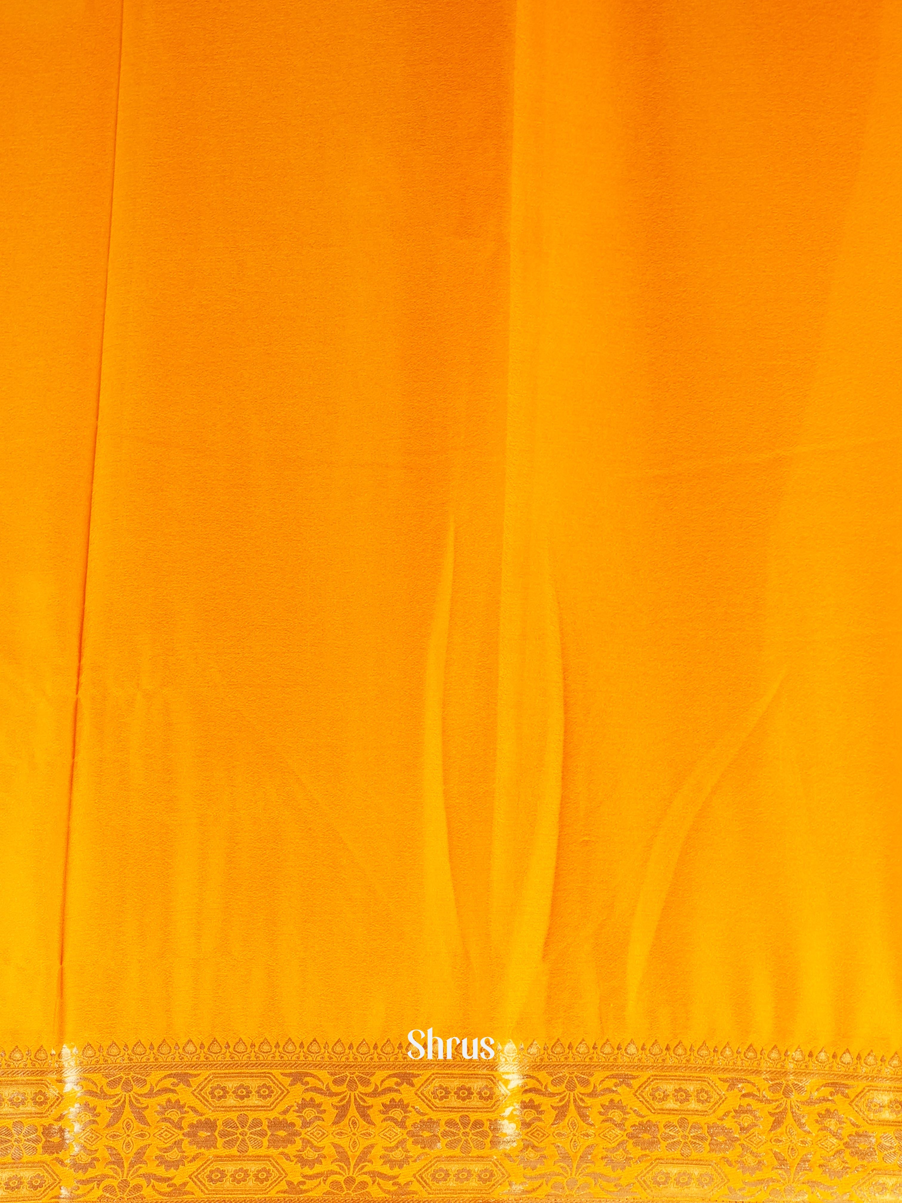 Mambazha Yellow- Semi Mysoresilk Saree