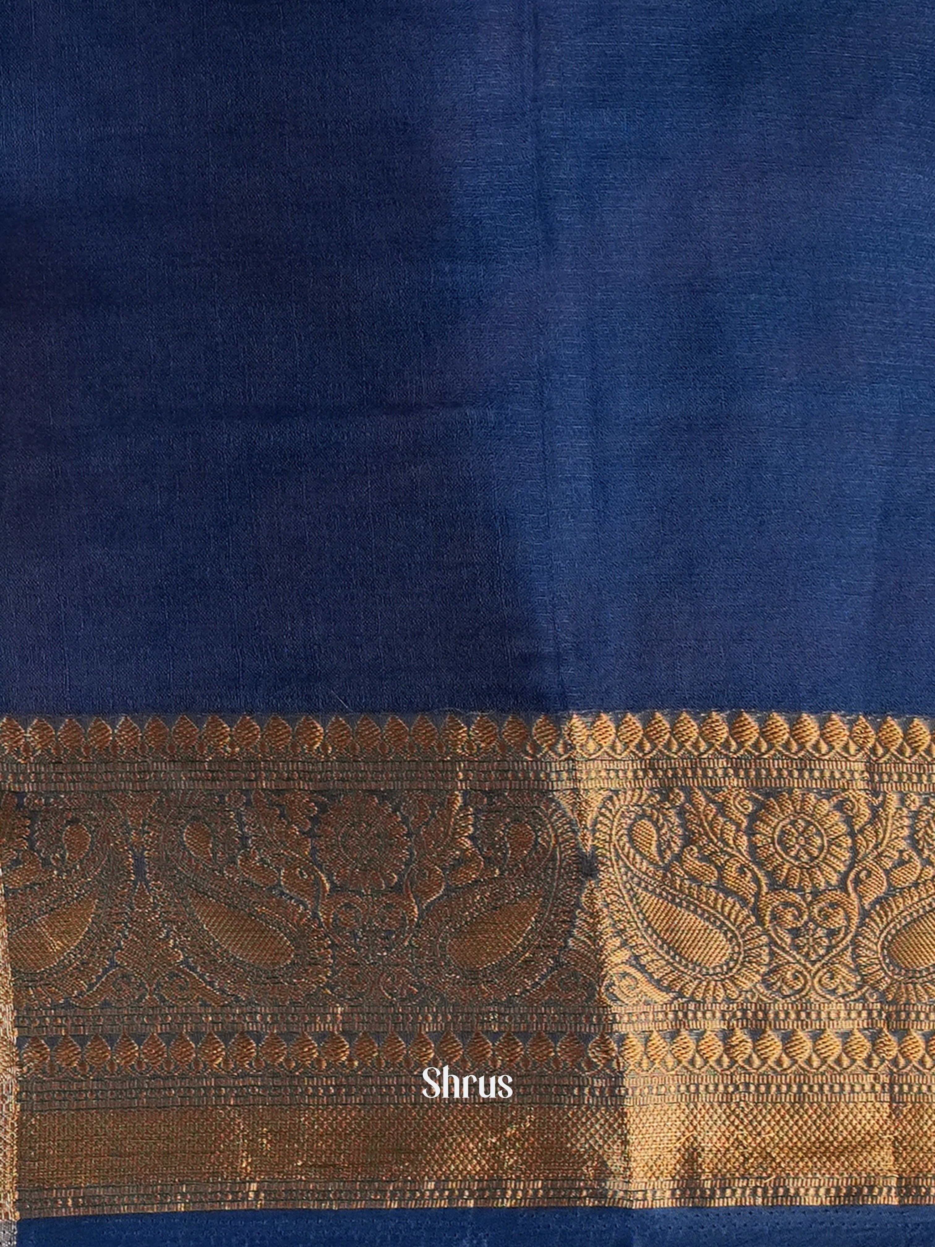 Blue - Semi Organza Saree