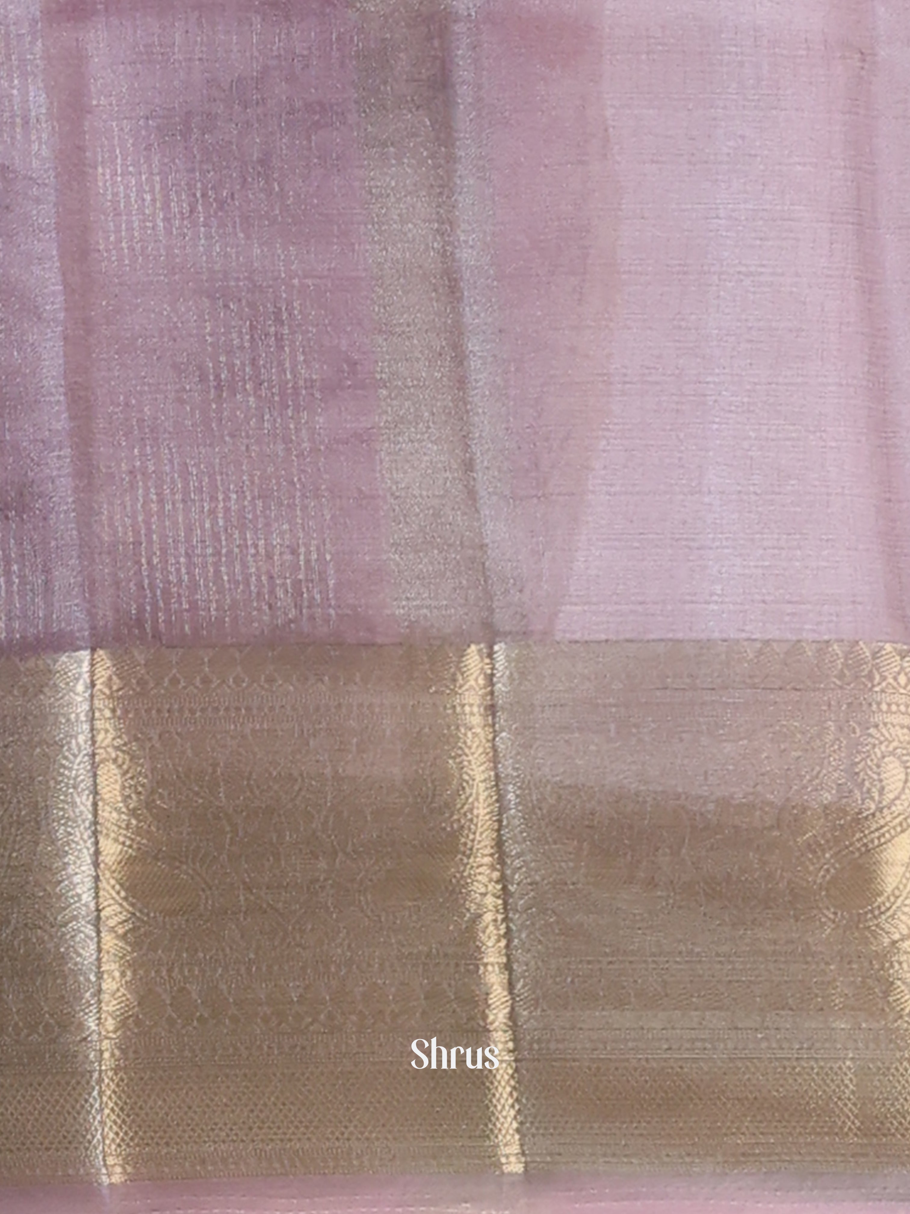 Mild Lavender   - Semi Organza Saree