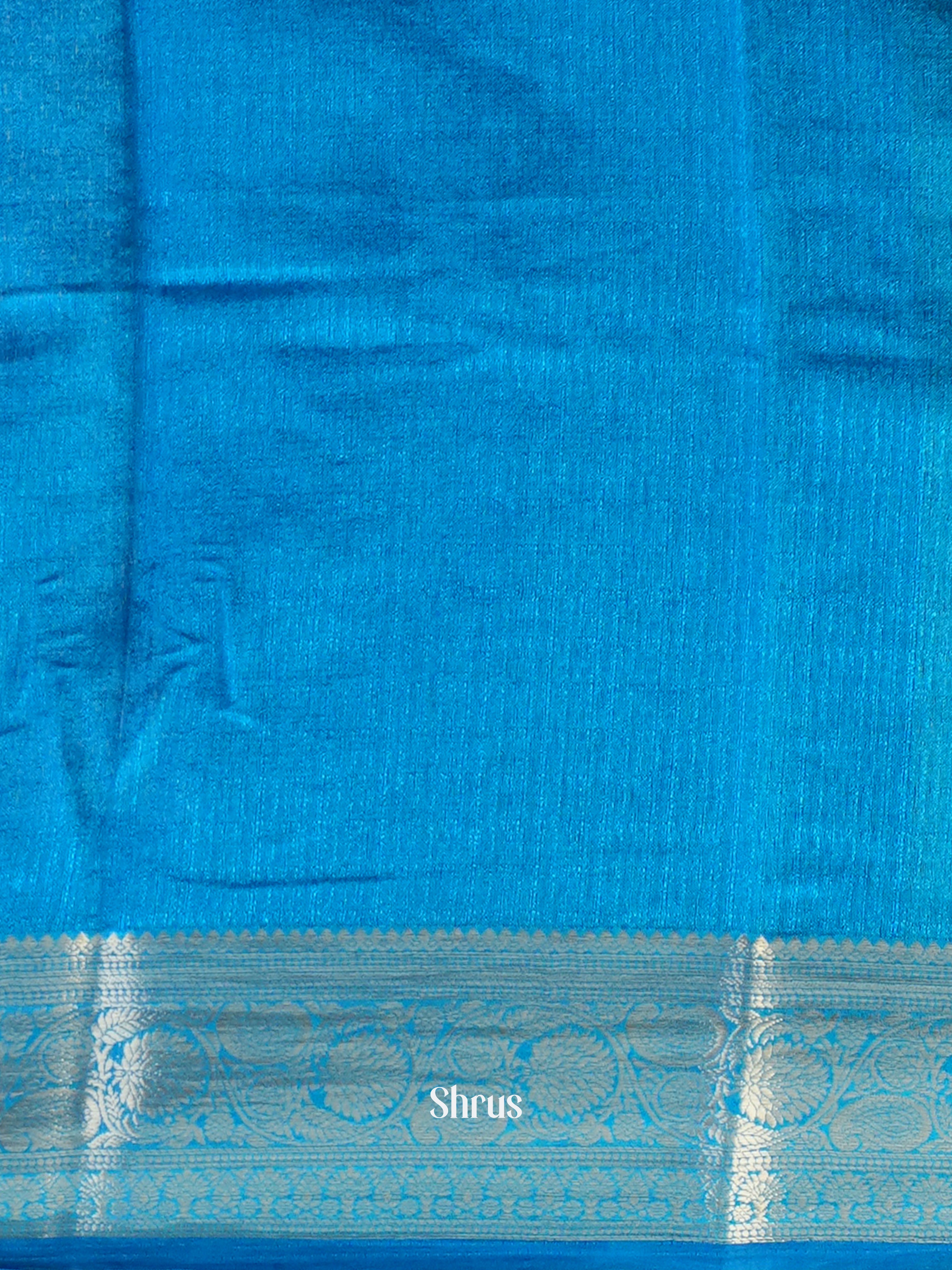 Blue - Semi Georgette Saree