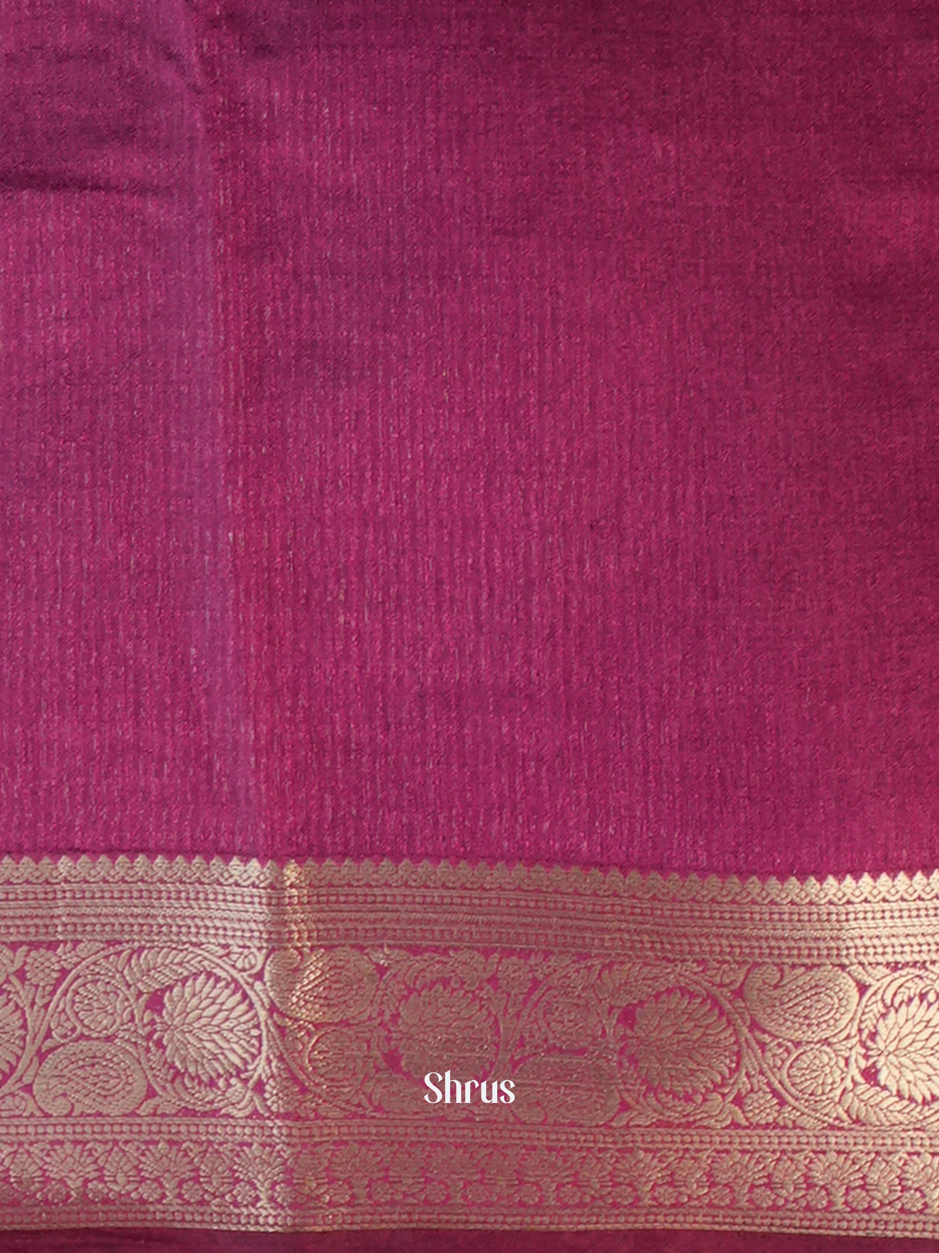 Purple - Semi Georgette Saree