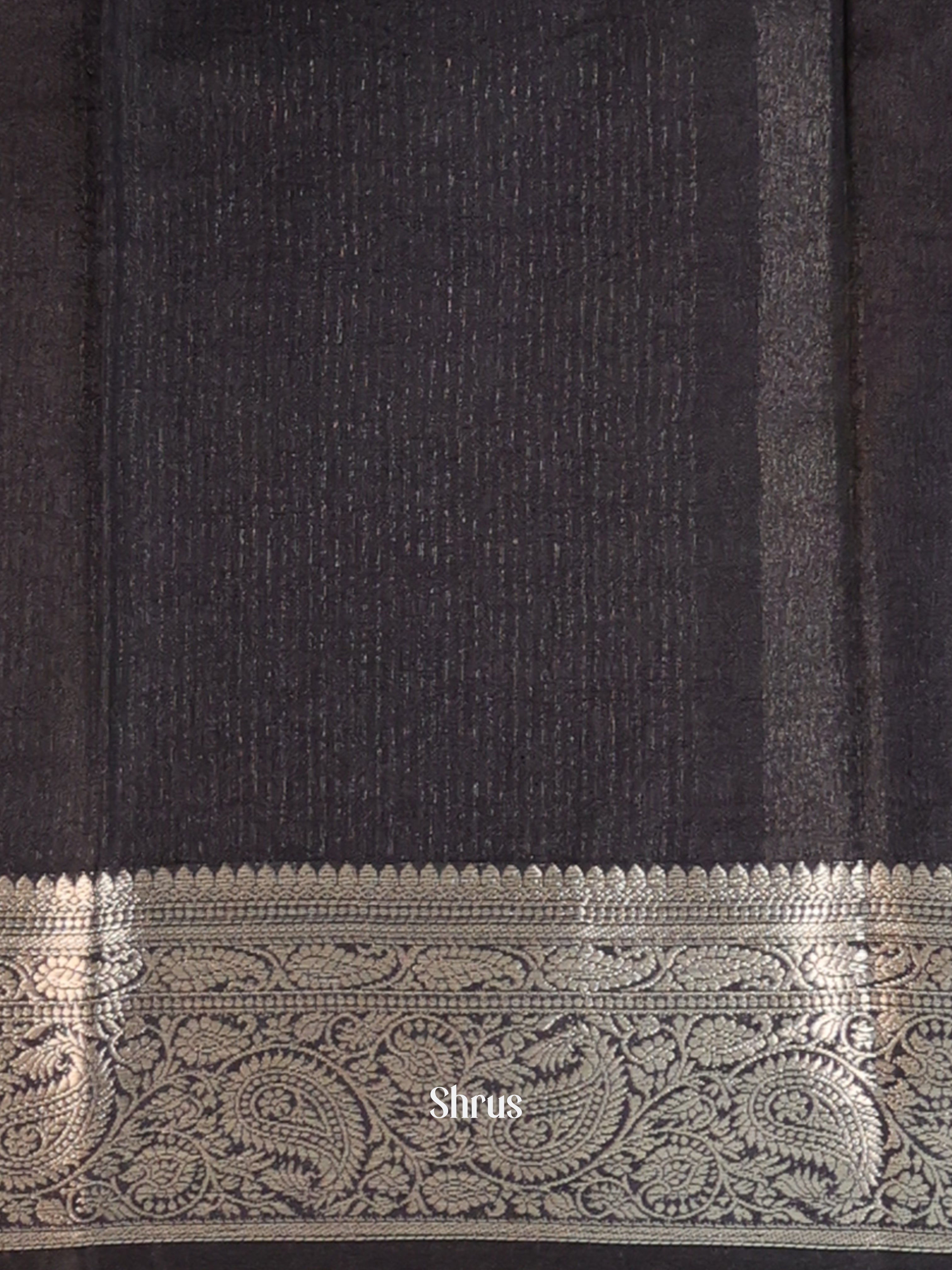 Black - Semi Georgette Saree