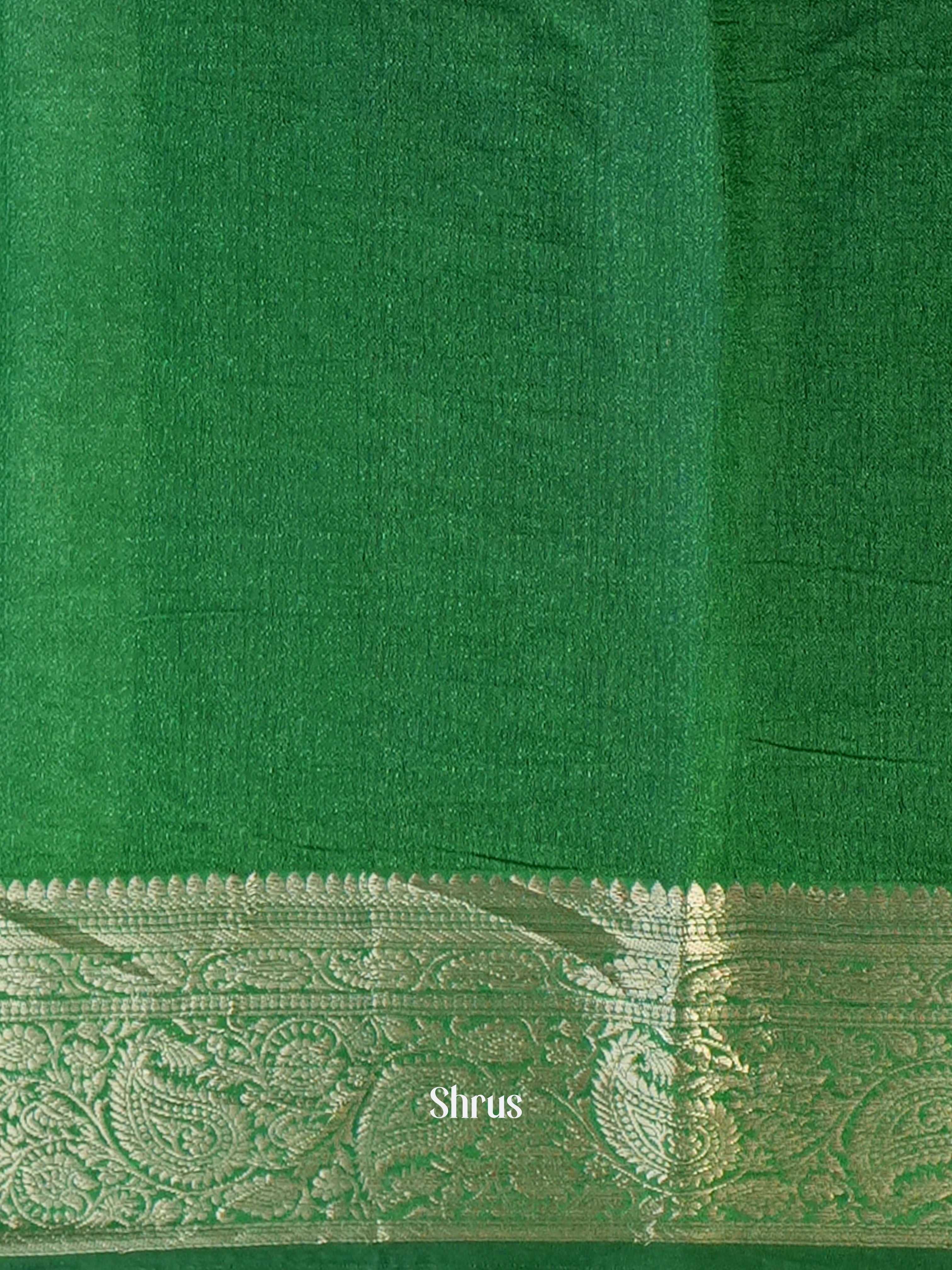 Green - Semi Georgette Saree